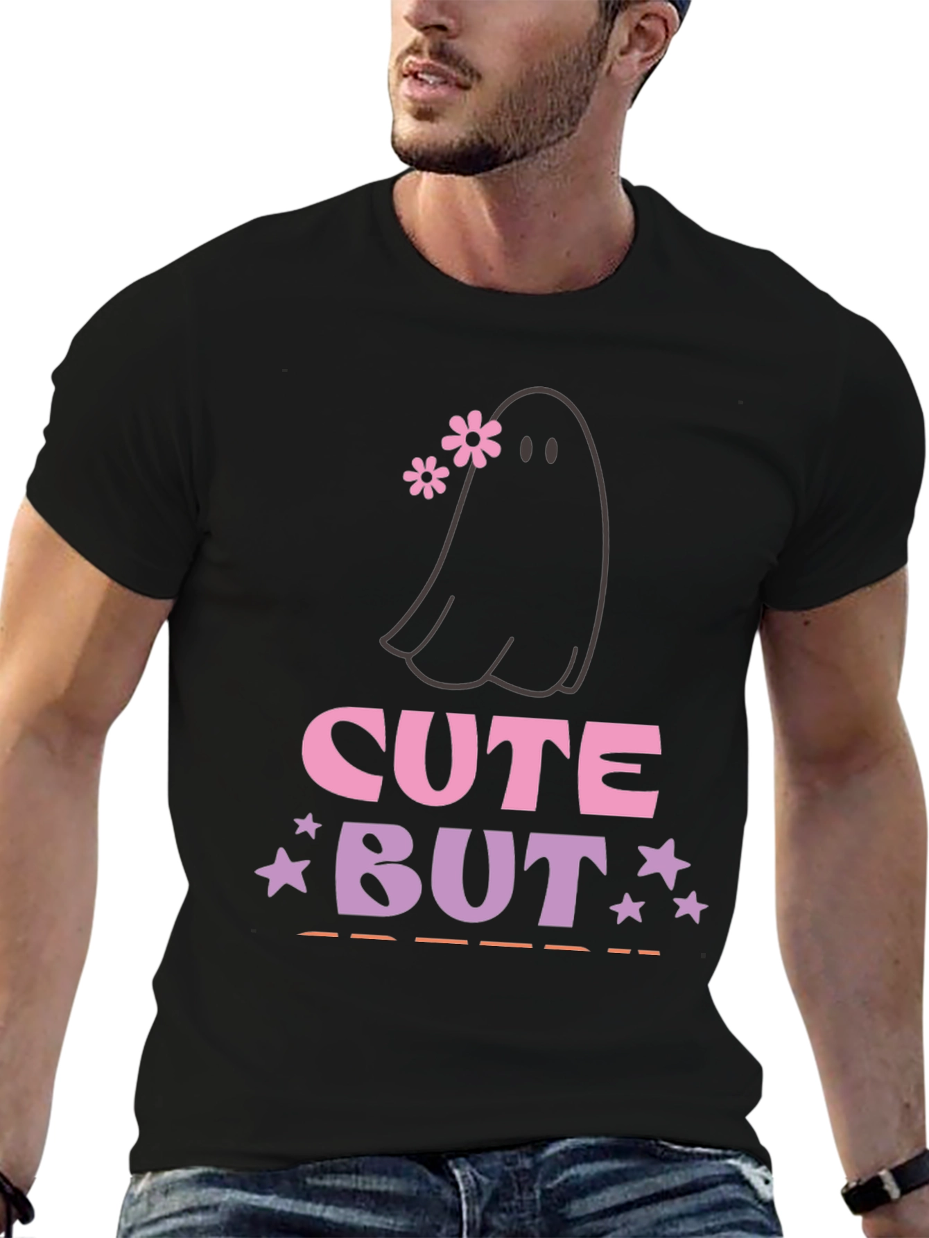 Cute But Spooky Ghost Graphic Tee