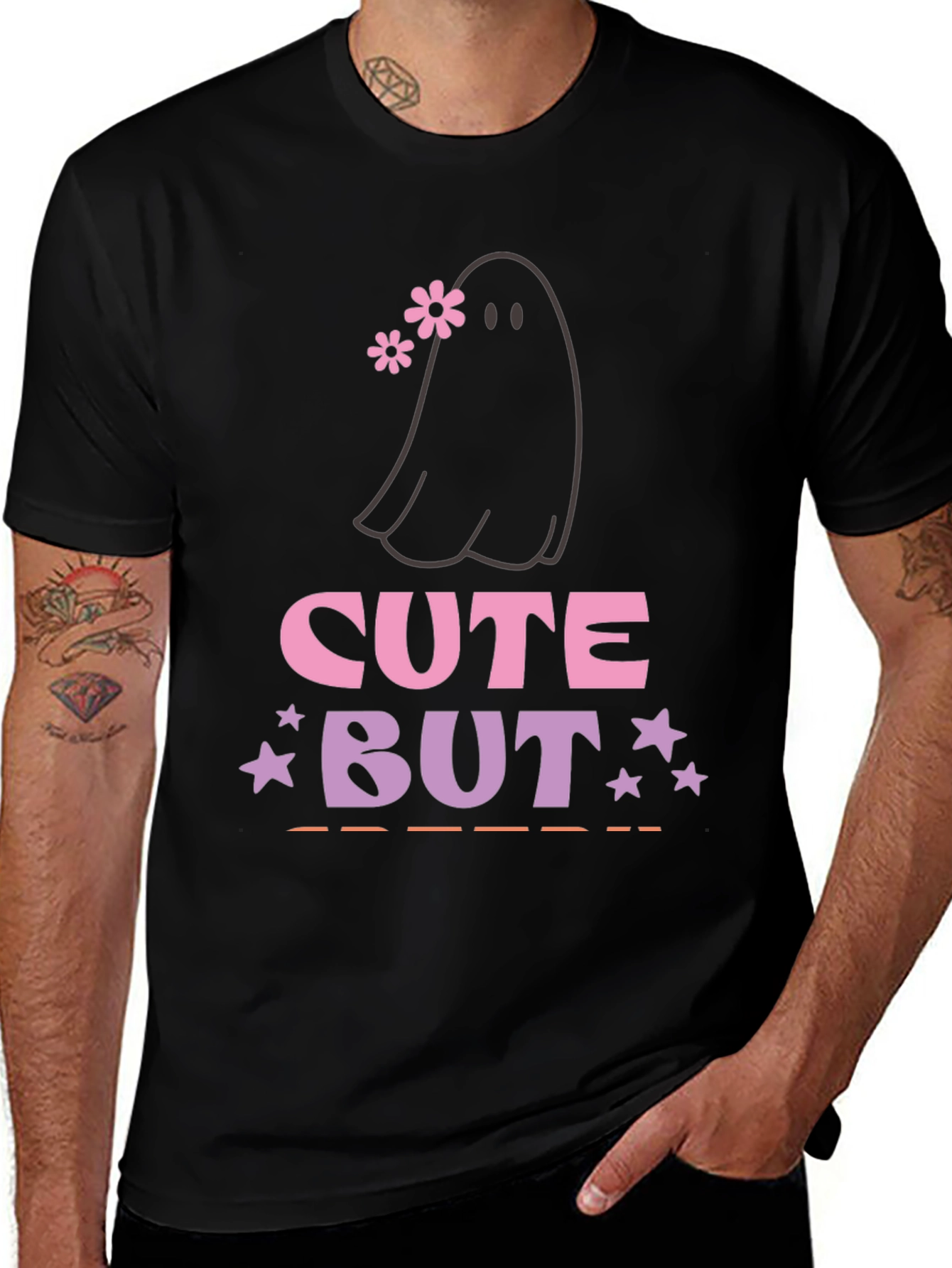 Cute But Spooky Ghost Graphic Tee