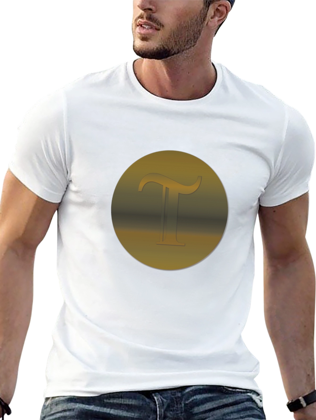 Letter T Graphic Tee - Stylish Casual Wear