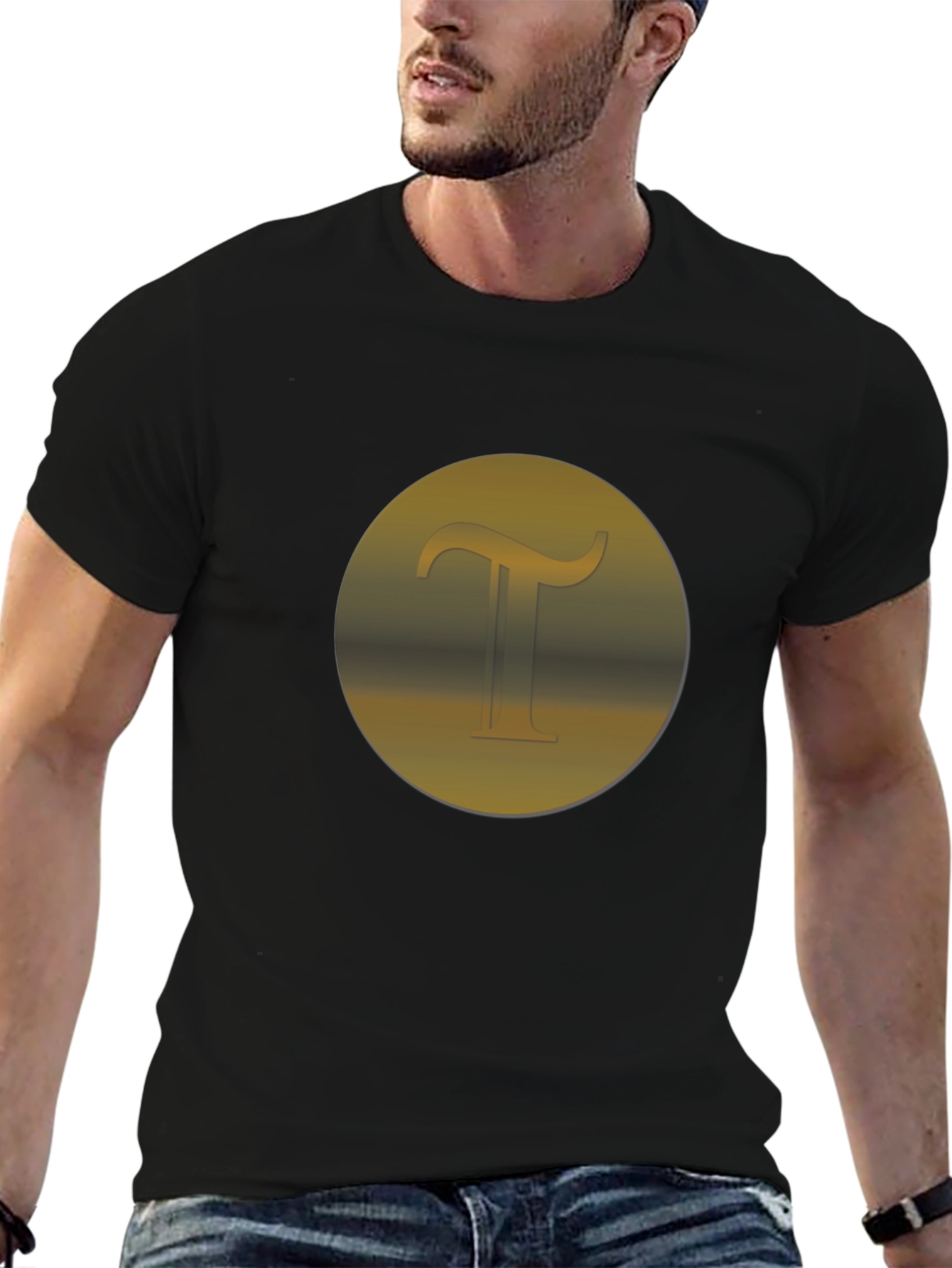 Letter T Graphic Tee - Stylish Casual Wear