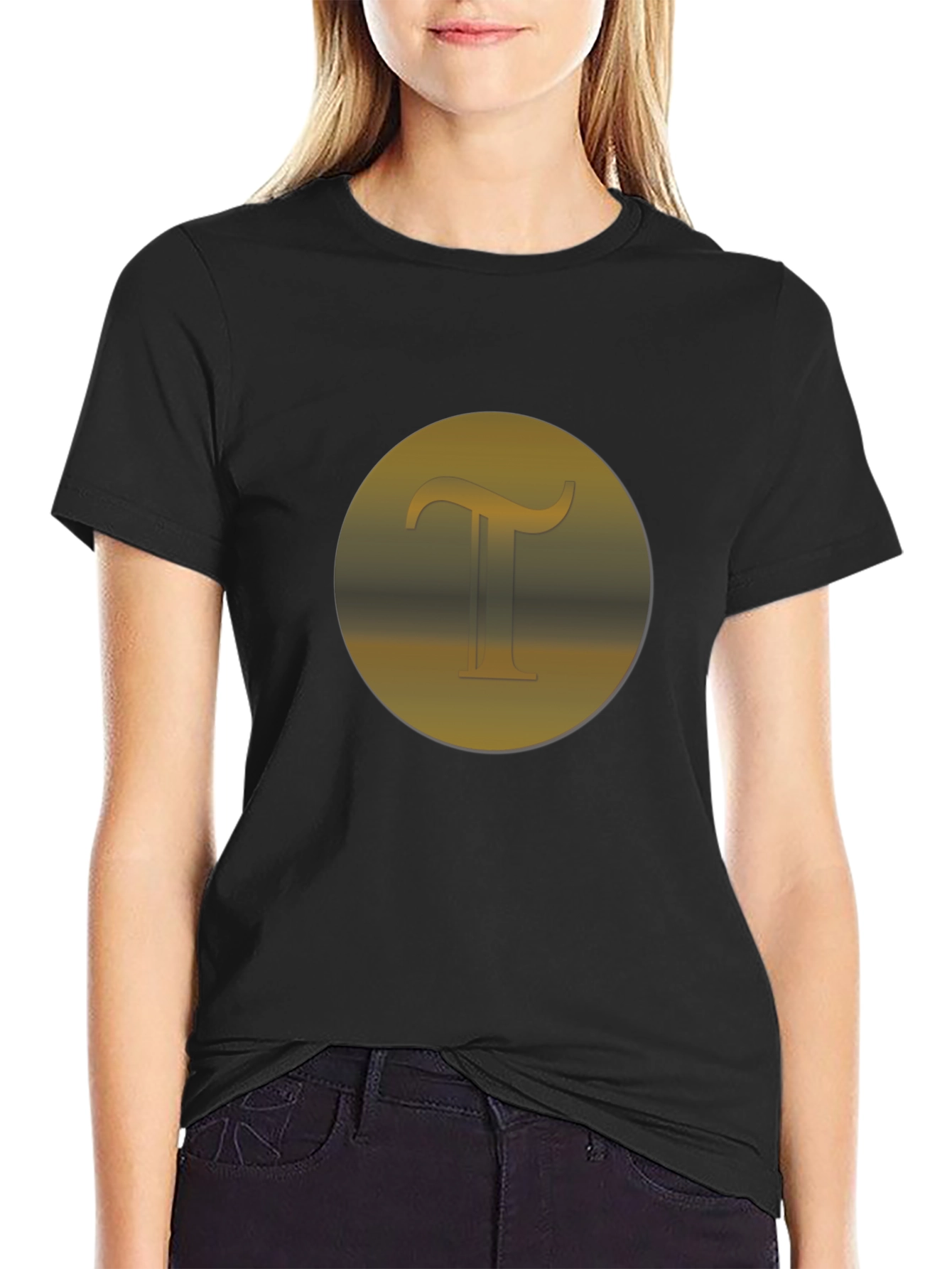 Letter T Graphic Tee - Stylish Casual Wear