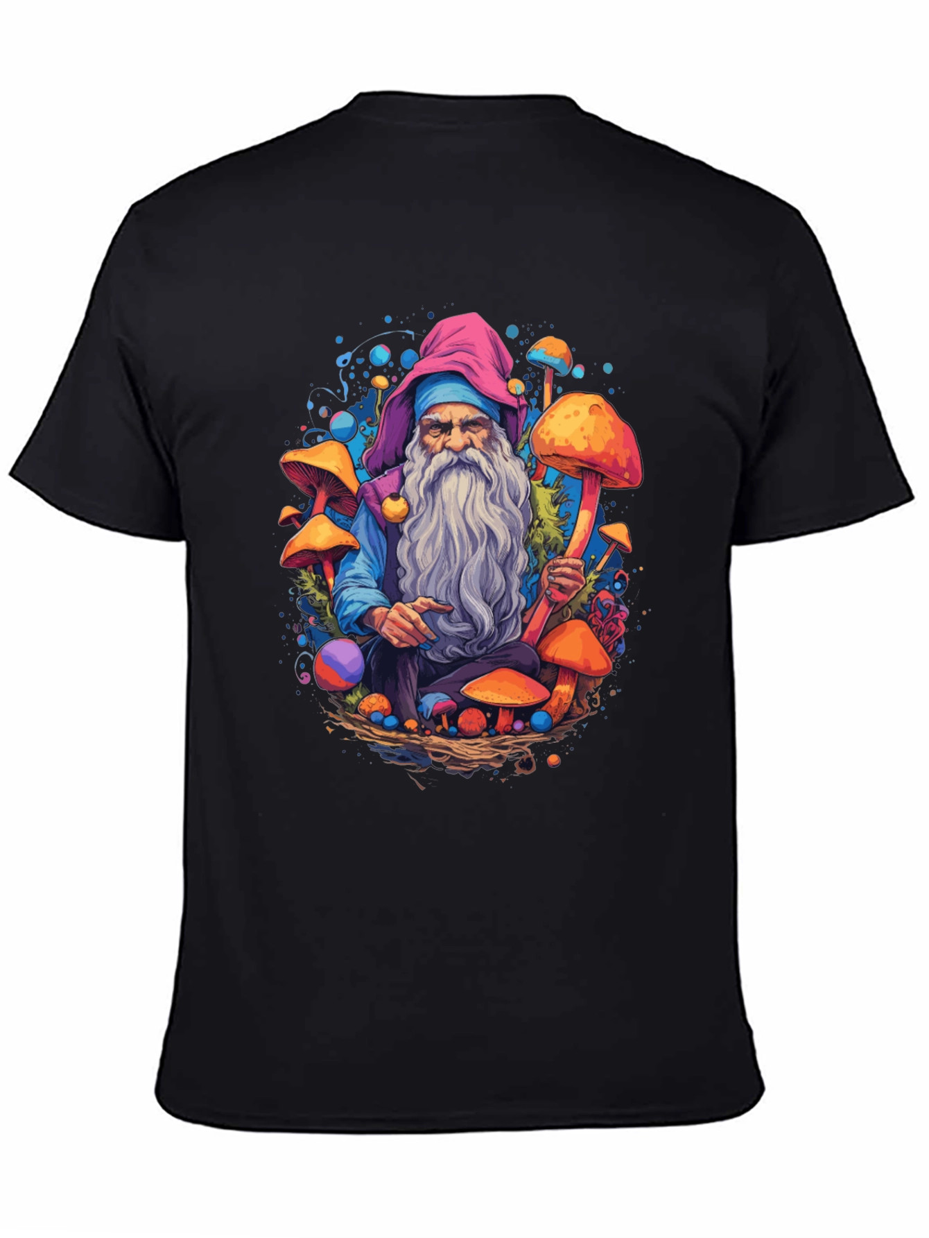 Mushroom Wizard Graphic Tee - Unique Design