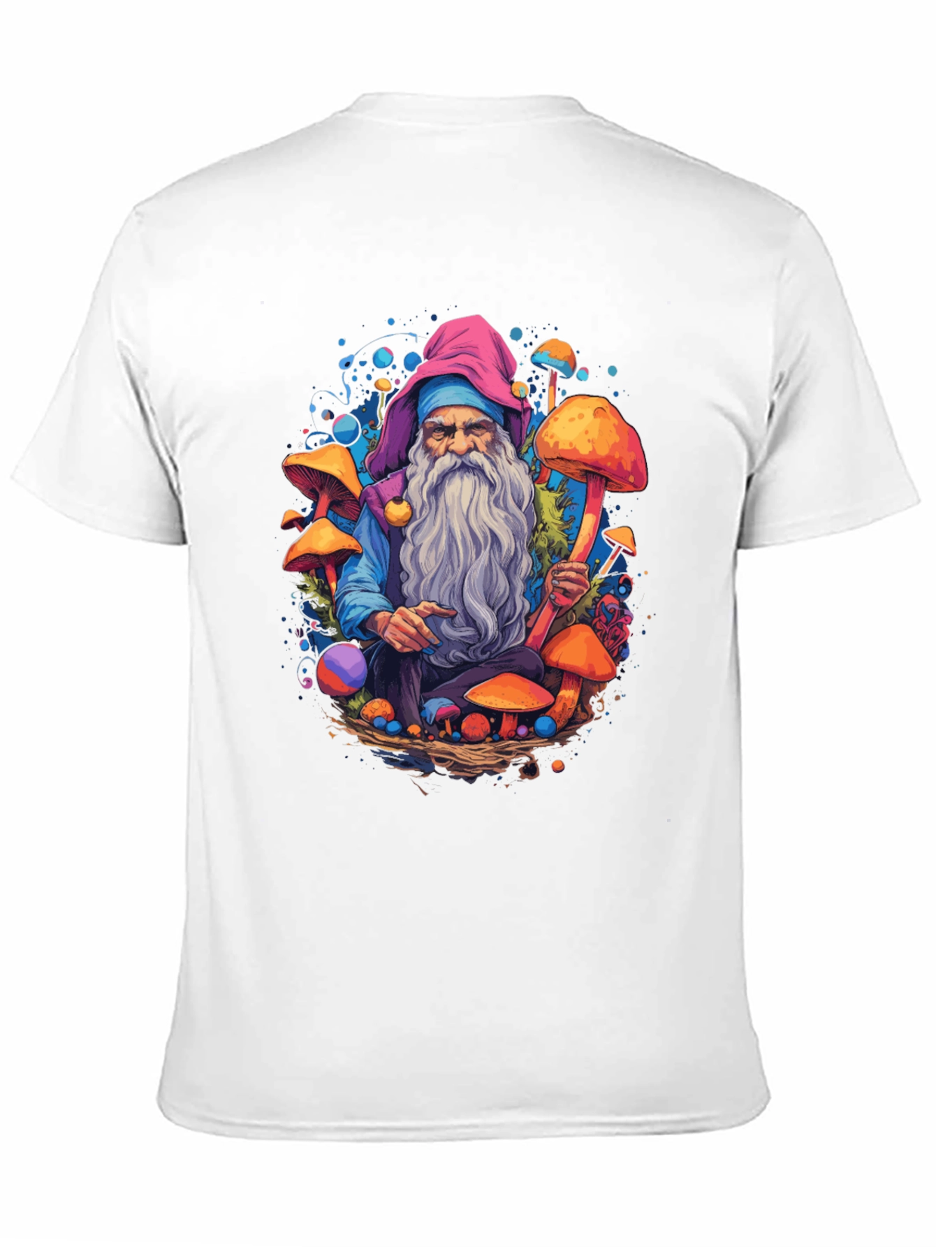 Mushroom Wizard Graphic Tee - Unique Design