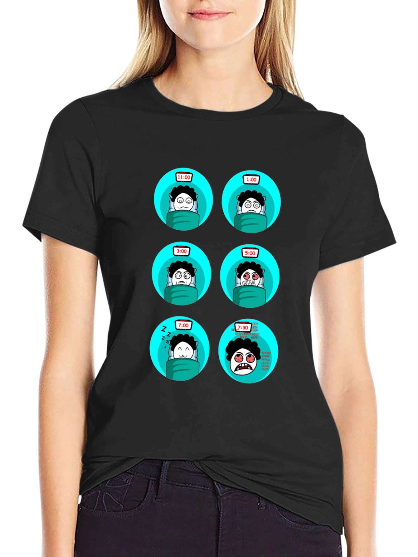 Sleepy Time T-Shirt - Funny Cartoon Design