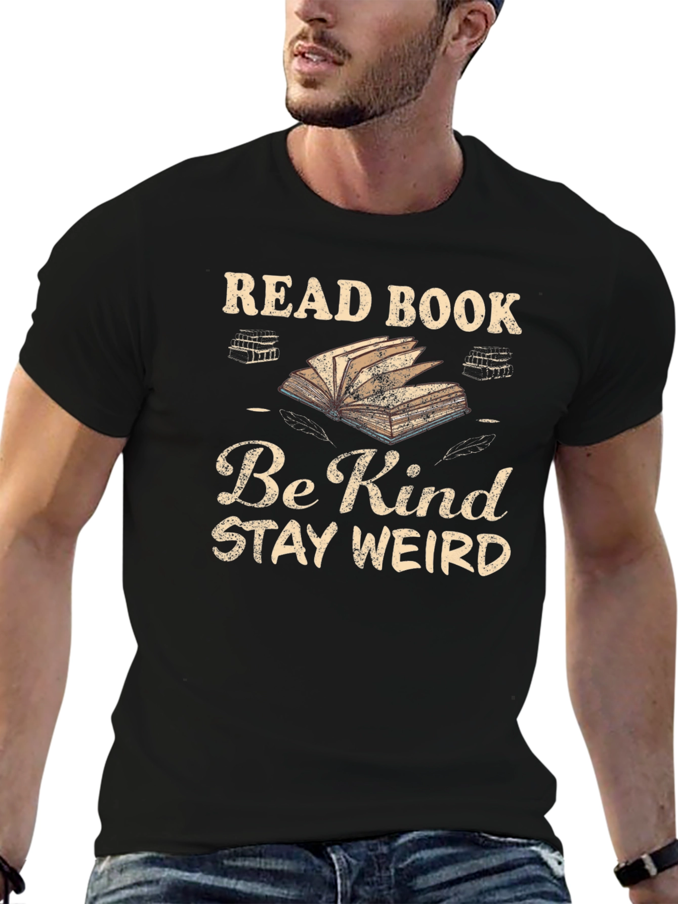 Read Book Be Kind Stay Weird T-Shirt
