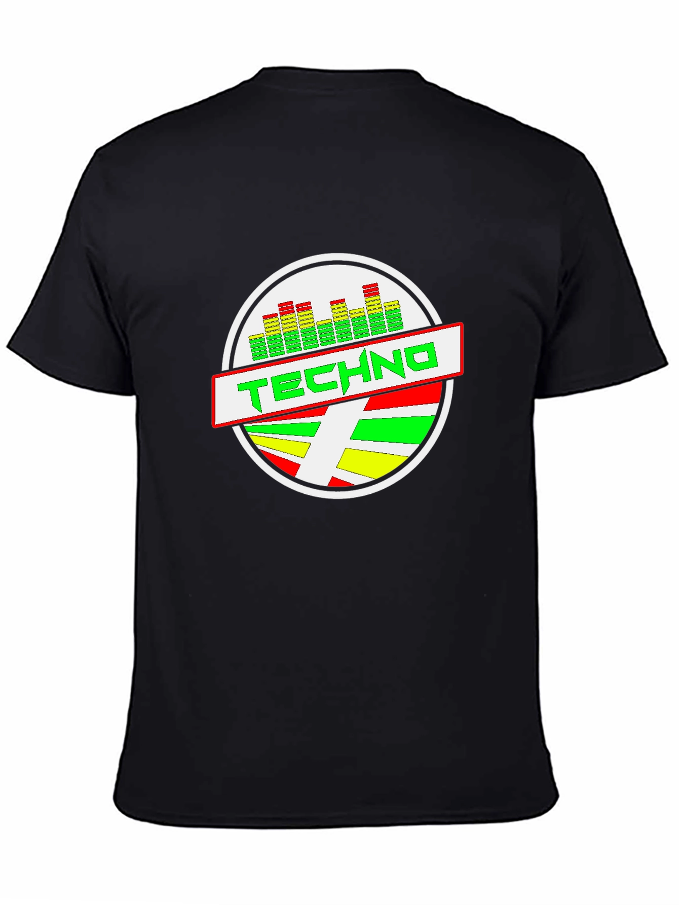 Techno Graphic Black T-Shirt