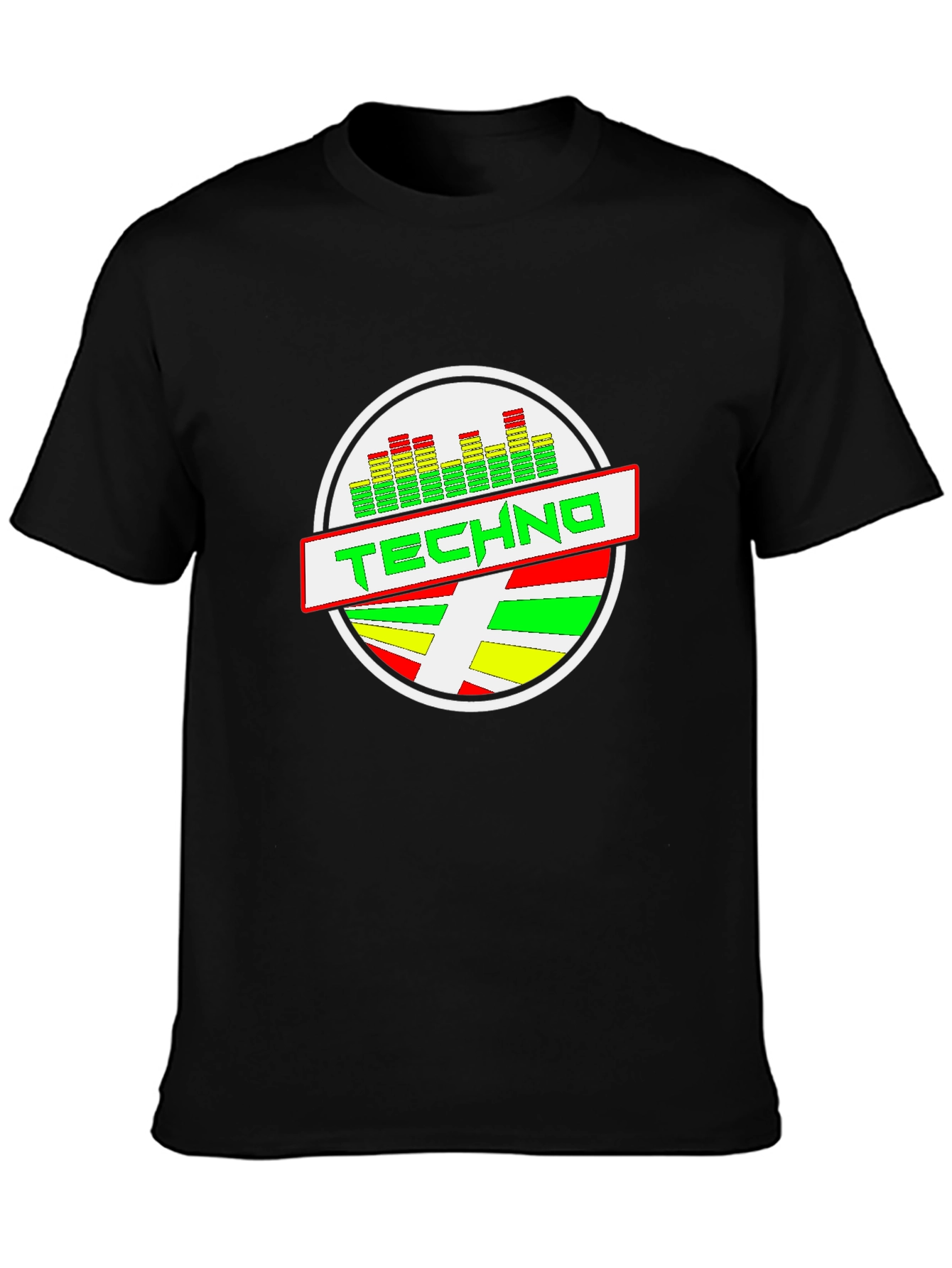 Techno Graphic Black T-Shirt