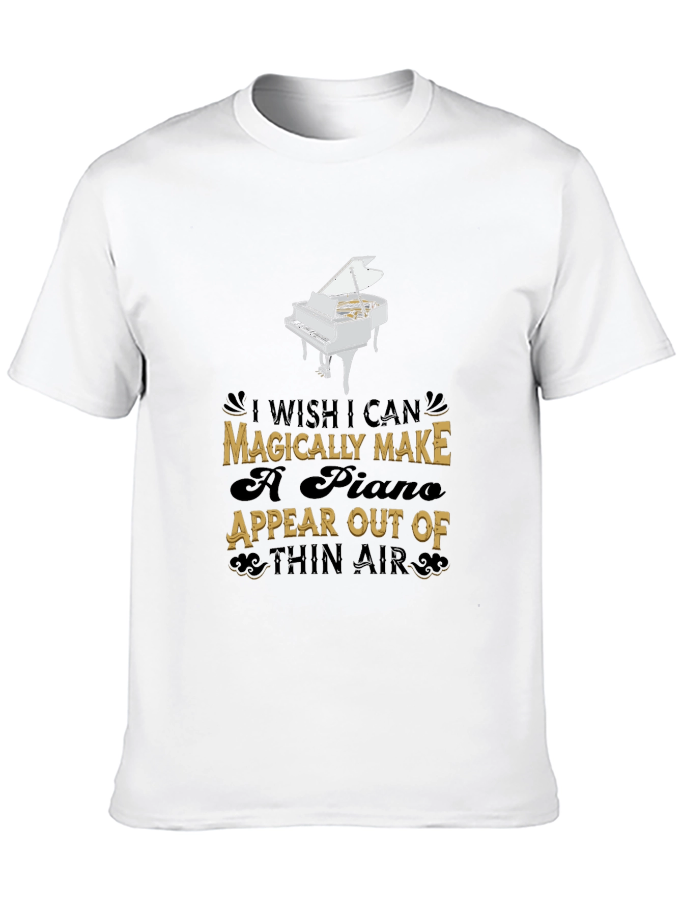 Magical Piano Graphic Tee - Musicians Dream Shirt