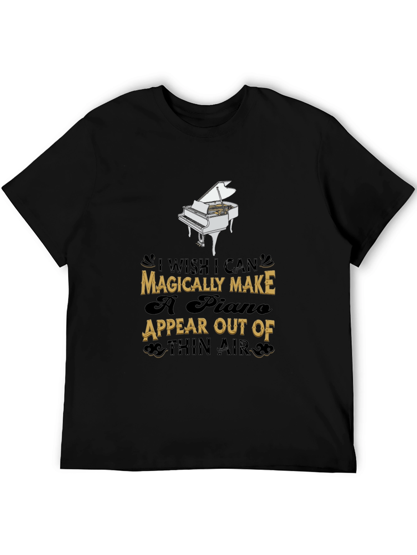 Magical Piano Graphic Tee - Musicians Dream Shirt