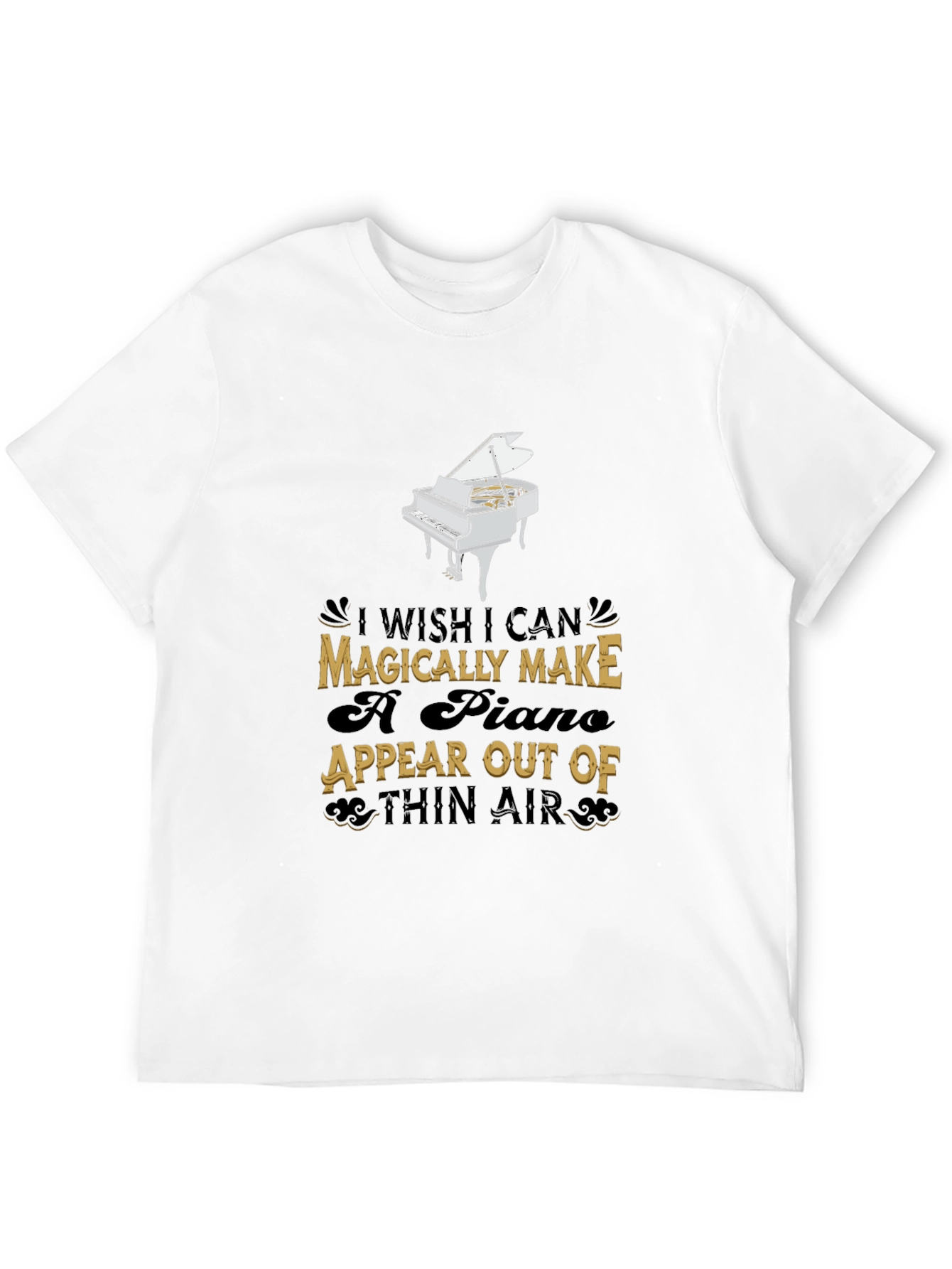 Magical Piano Graphic Tee - Musicians Dream Shirt