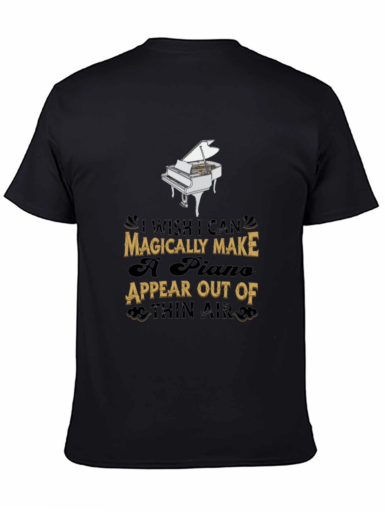 Magical Piano Graphic Tee - Musicians Dream Shirt