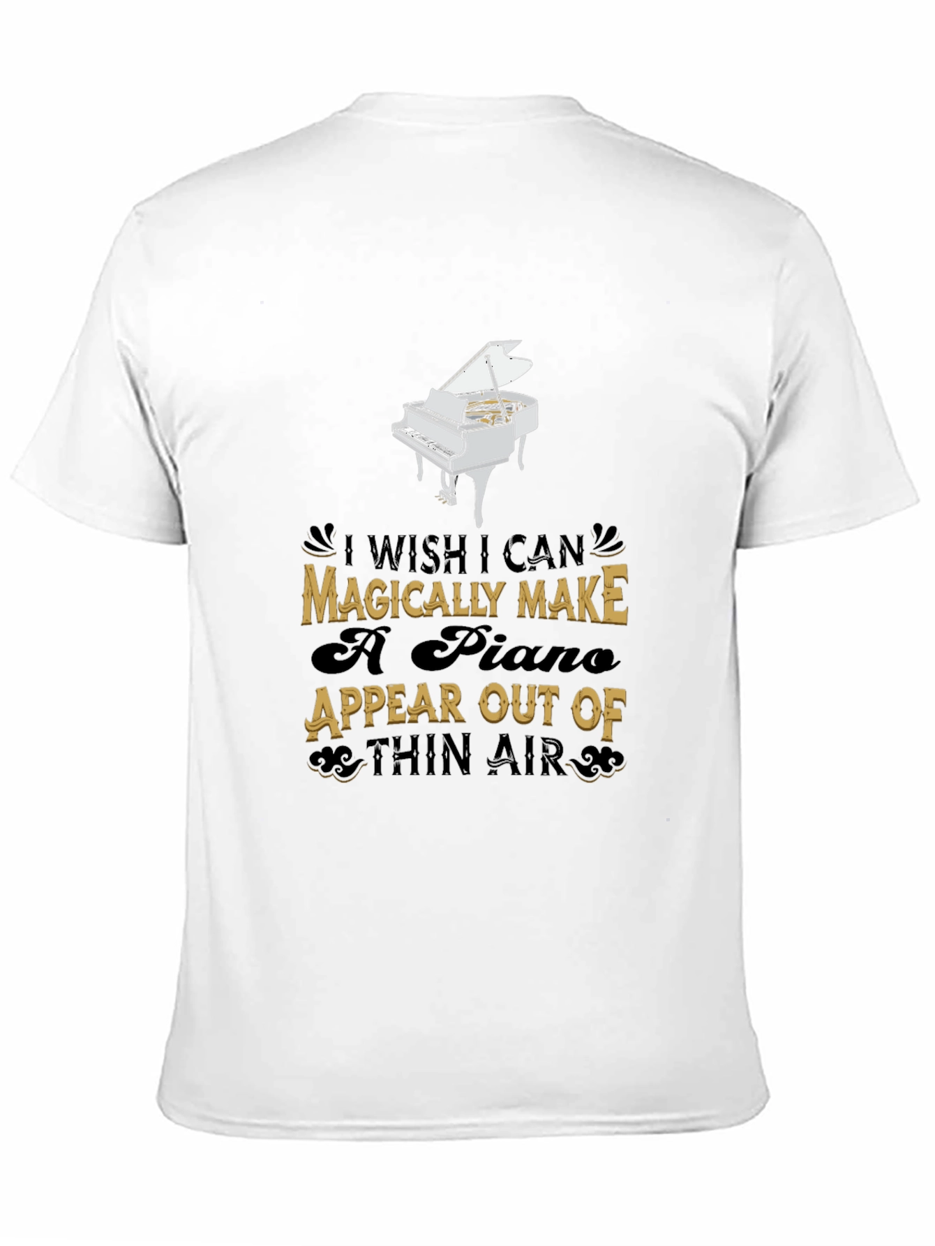 Magical Piano Graphic Tee - Musicians Dream Shirt