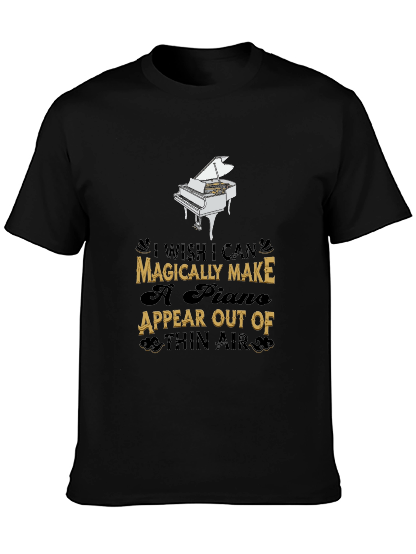 Magical Piano Graphic Tee - Musicians Dream Shirt
