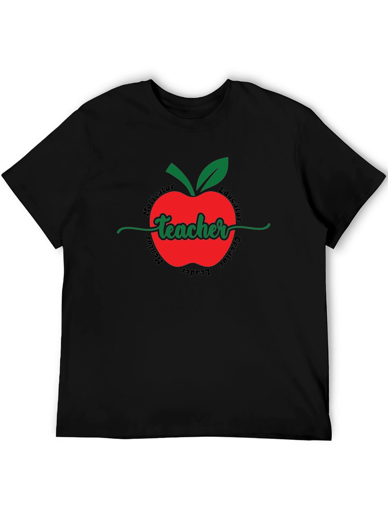 Teacher Apple Graphic T-Shirt - Educator Appreciation