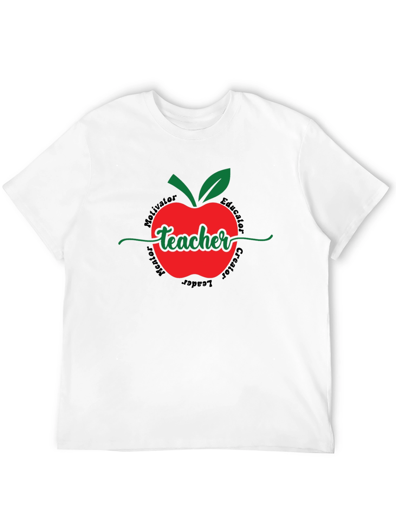 Teacher Apple Graphic T-Shirt - Educator Appreciation