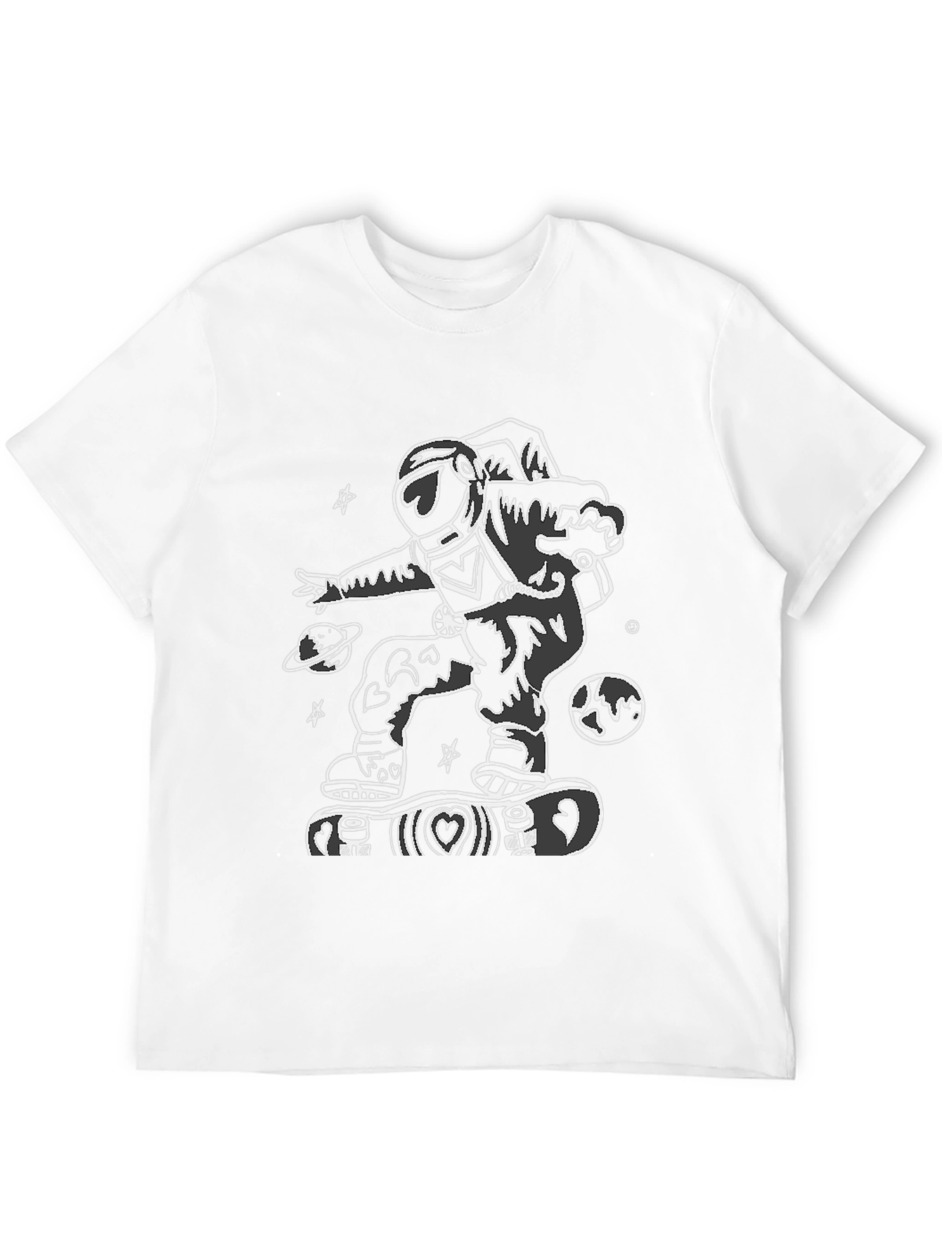 Skateboarding Astronaut Graphic Tee