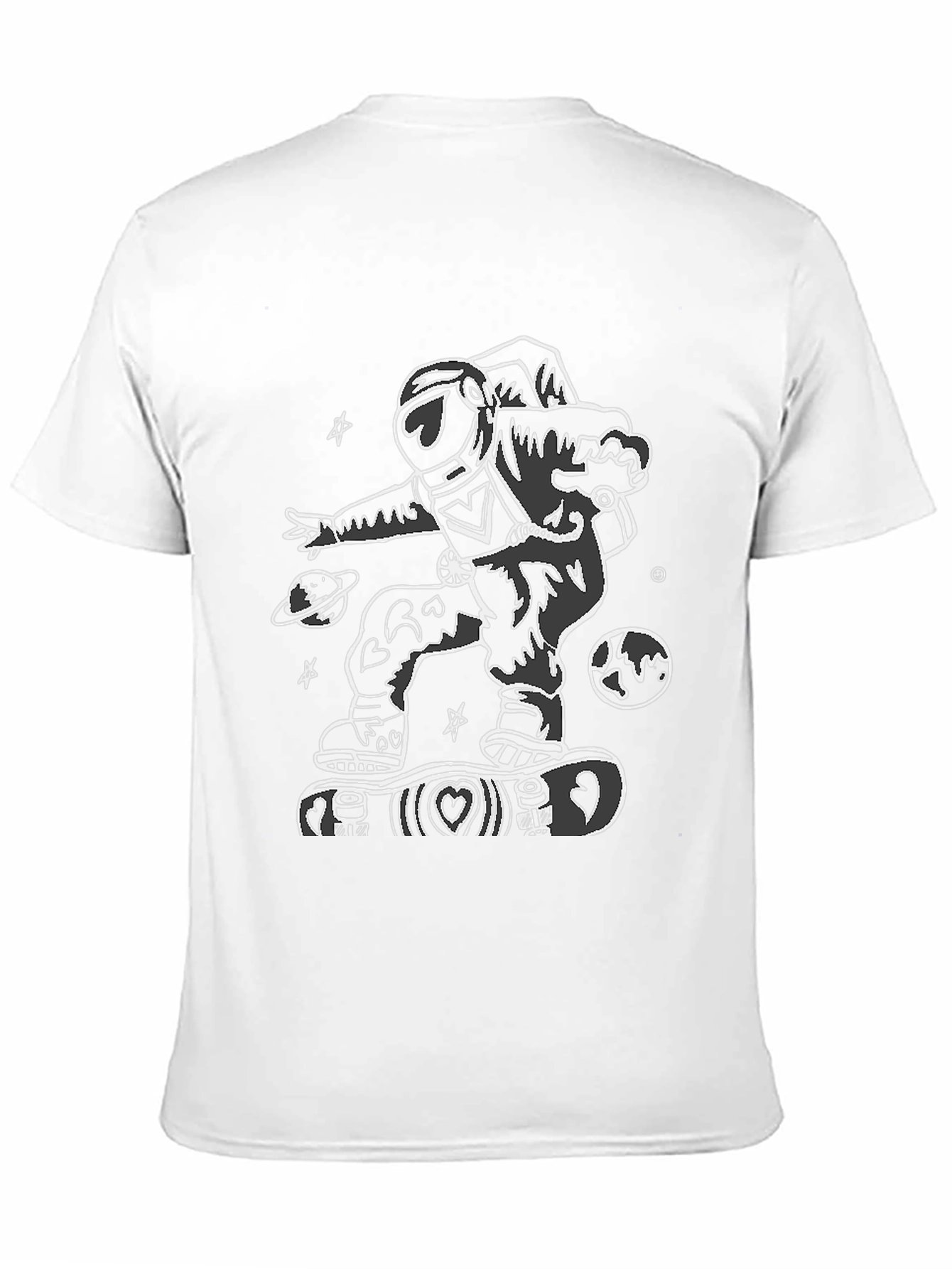 Skateboarding Astronaut Graphic Tee