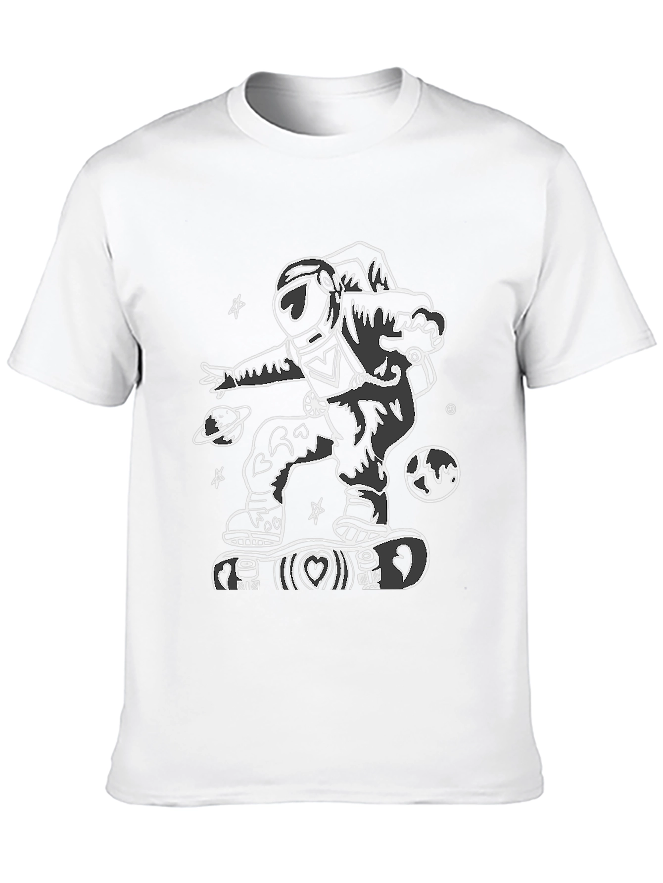 Skateboarding Astronaut Graphic Tee