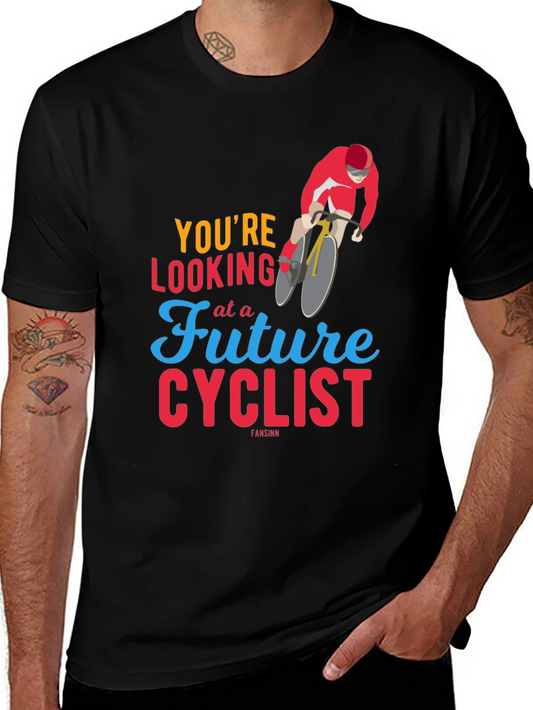 Future Cyclist Graphic Tee - Trendy Sports T-Shirt