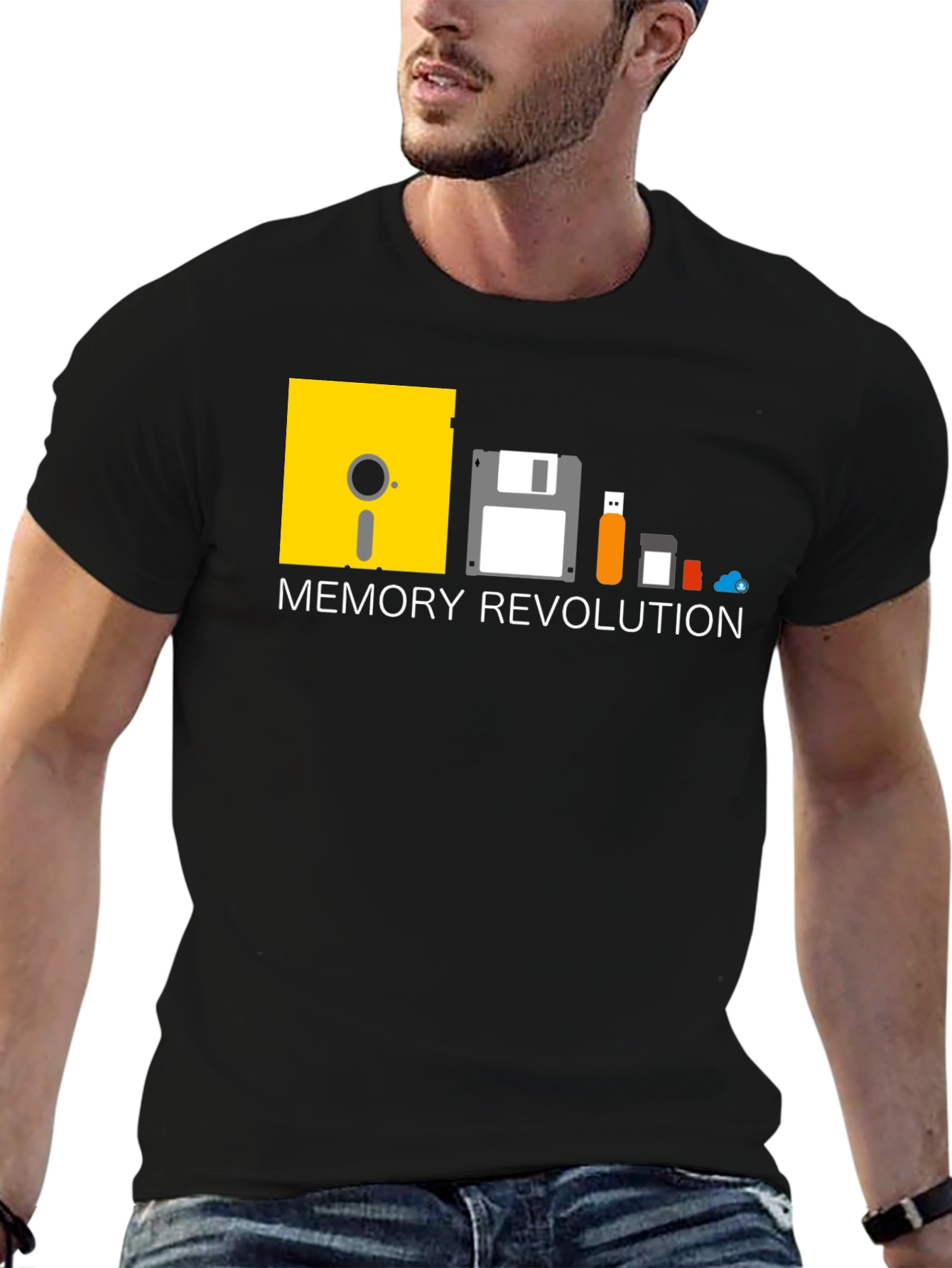 Memory Revolution T-Shirt - Geeky Tech Evolution Tee