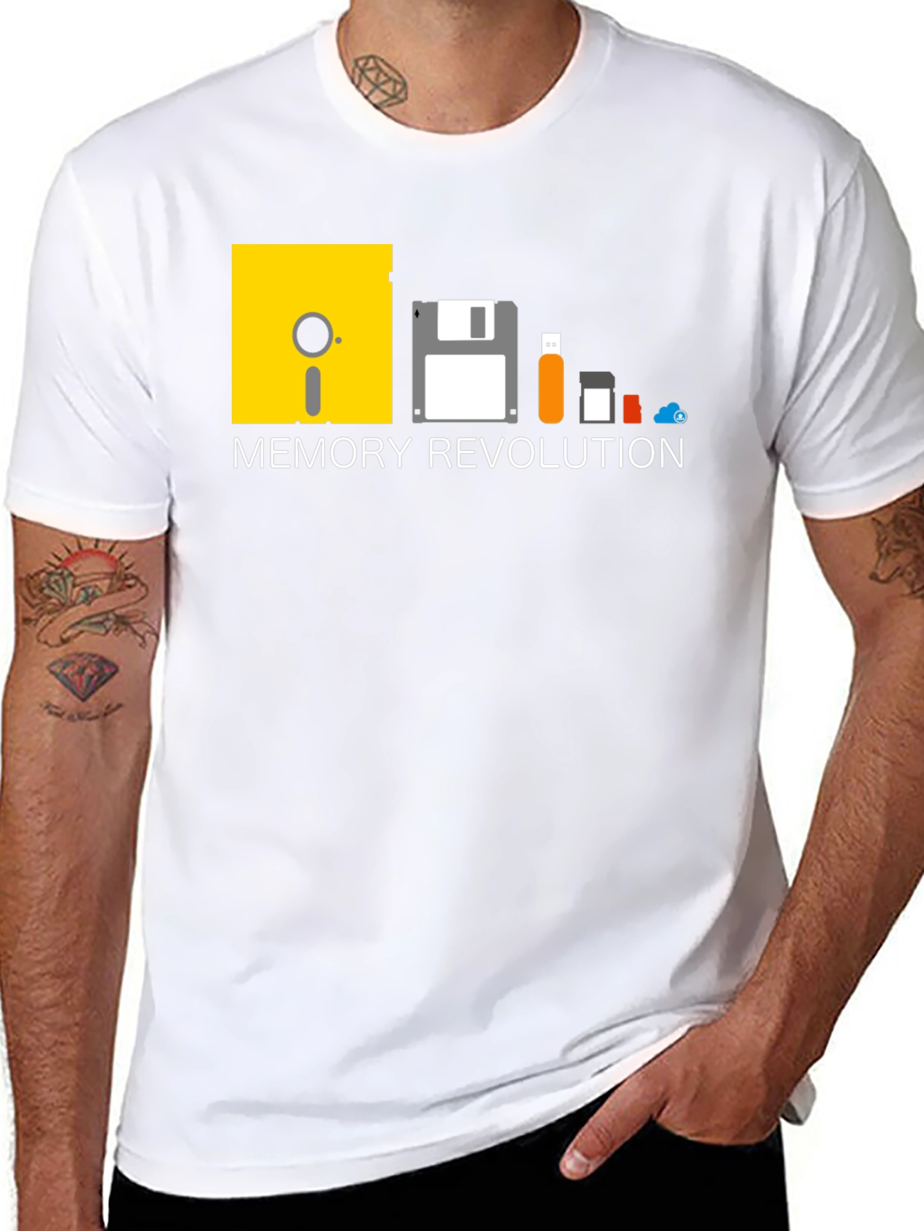 Memory Revolution T-Shirt - Geeky Tech Evolution Tee