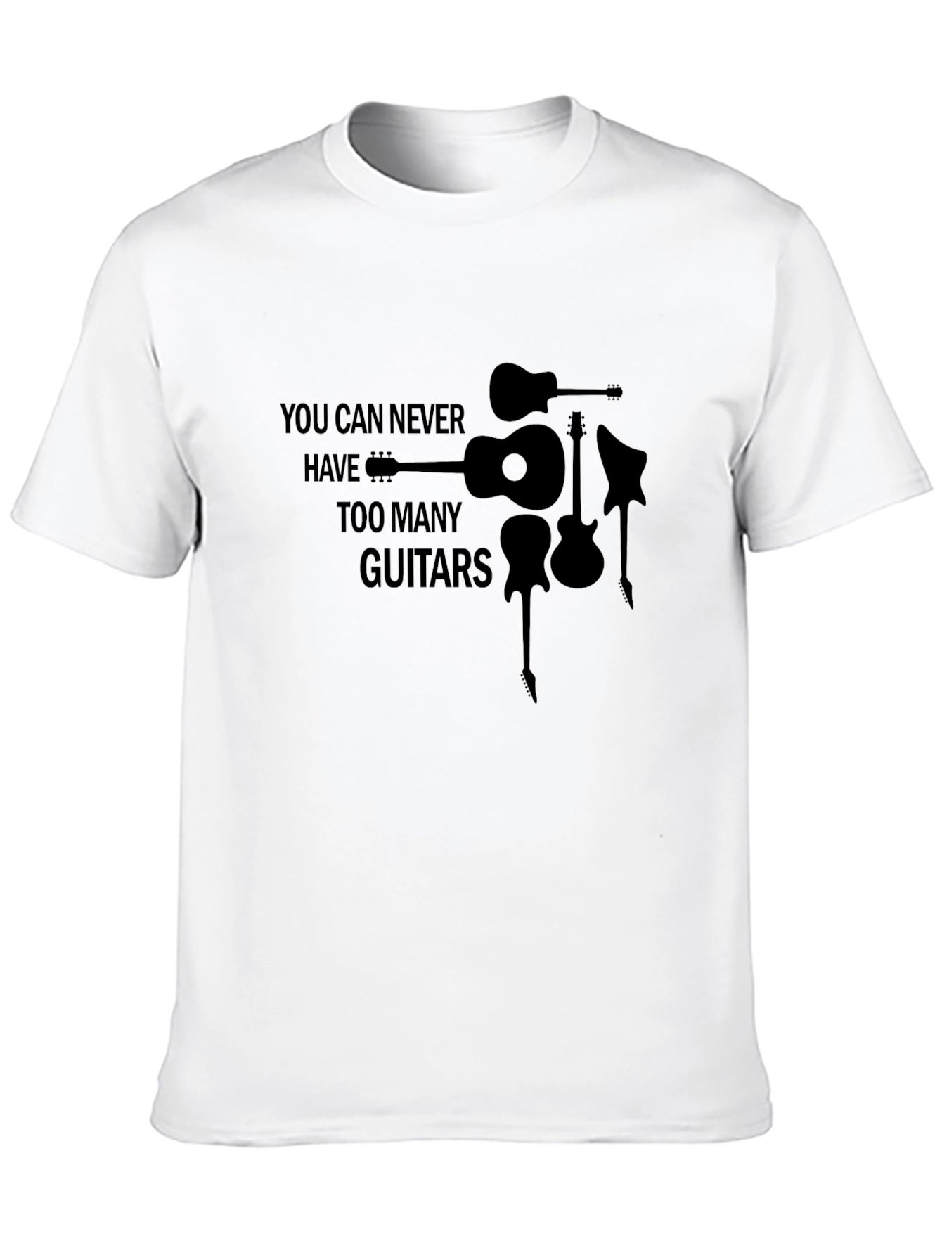 Guitar Lover T-Shirt - Never Too Many Guitars!