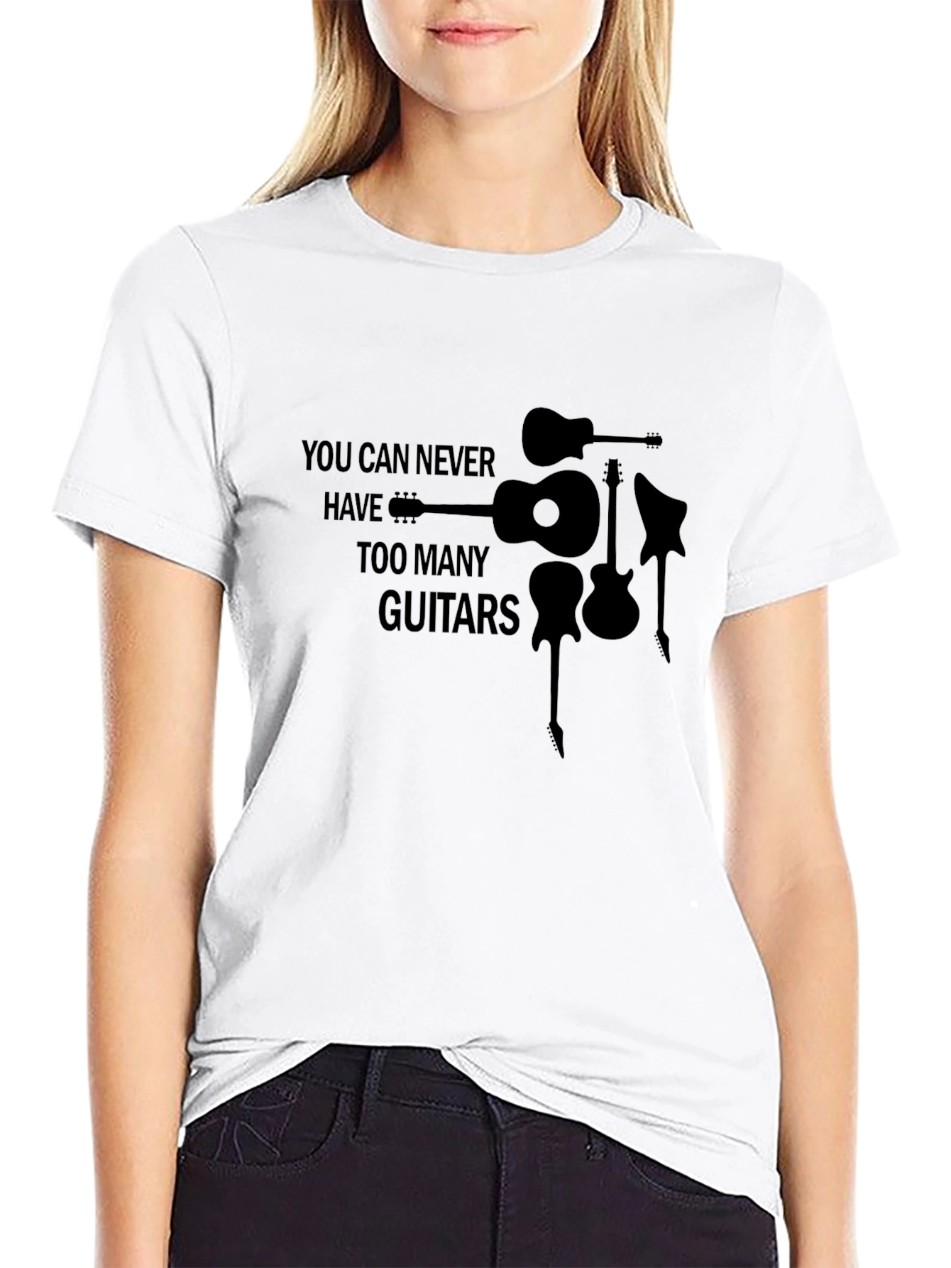 Guitar Lover T-Shirt - Never Too Many Guitars!