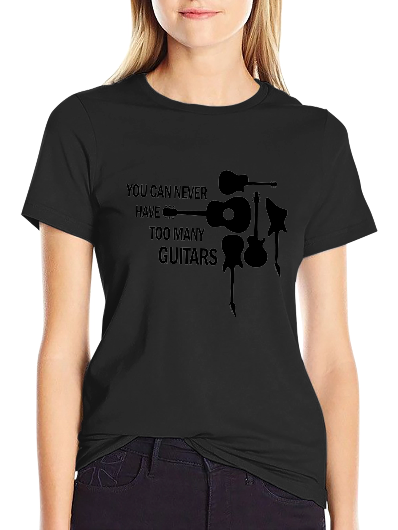 Guitar Lover T-Shirt - Never Too Many Guitars!