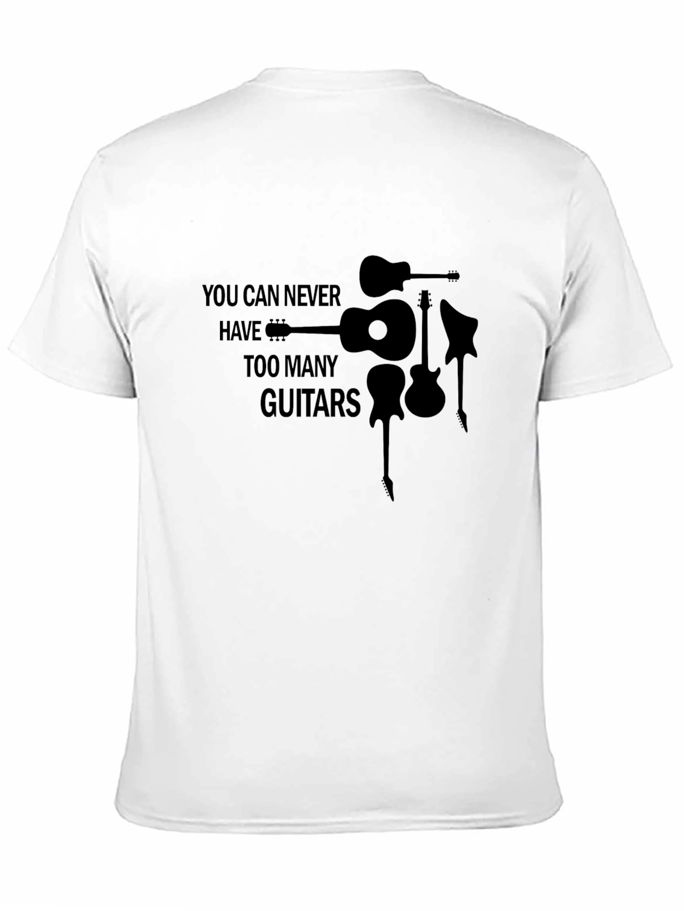 Guitar Lover T-Shirt - Never Too Many Guitars!