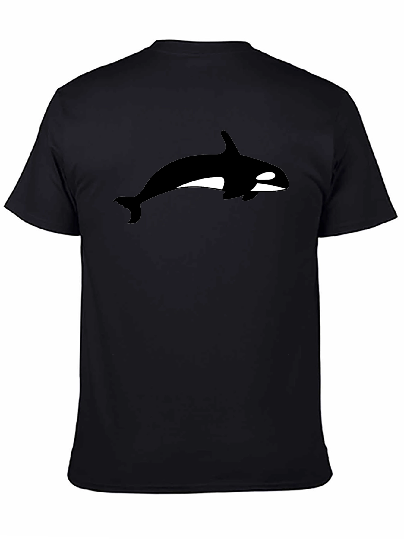 Orca Whale Graphic Black T-Shirt