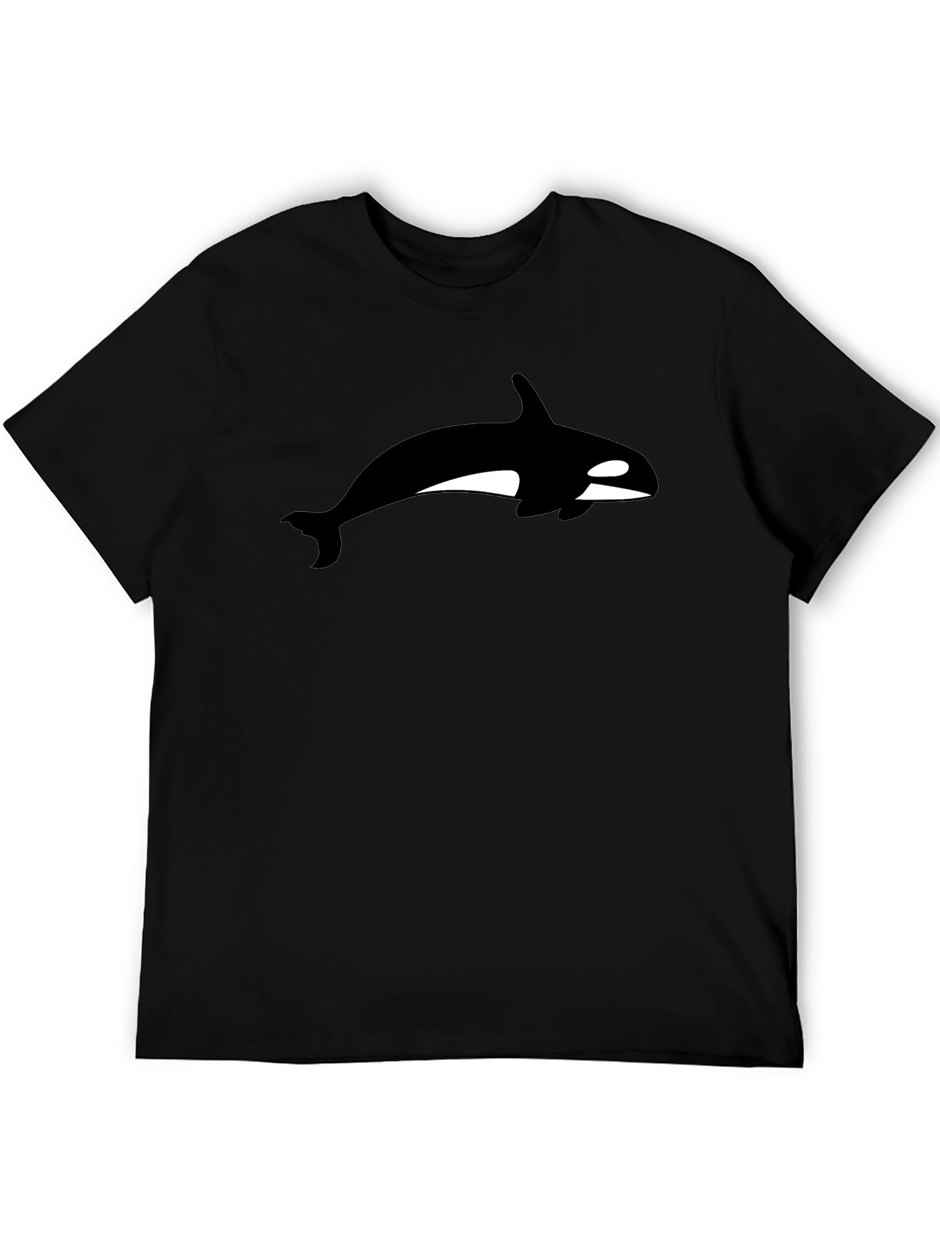Orca Whale Graphic Black T-Shirt