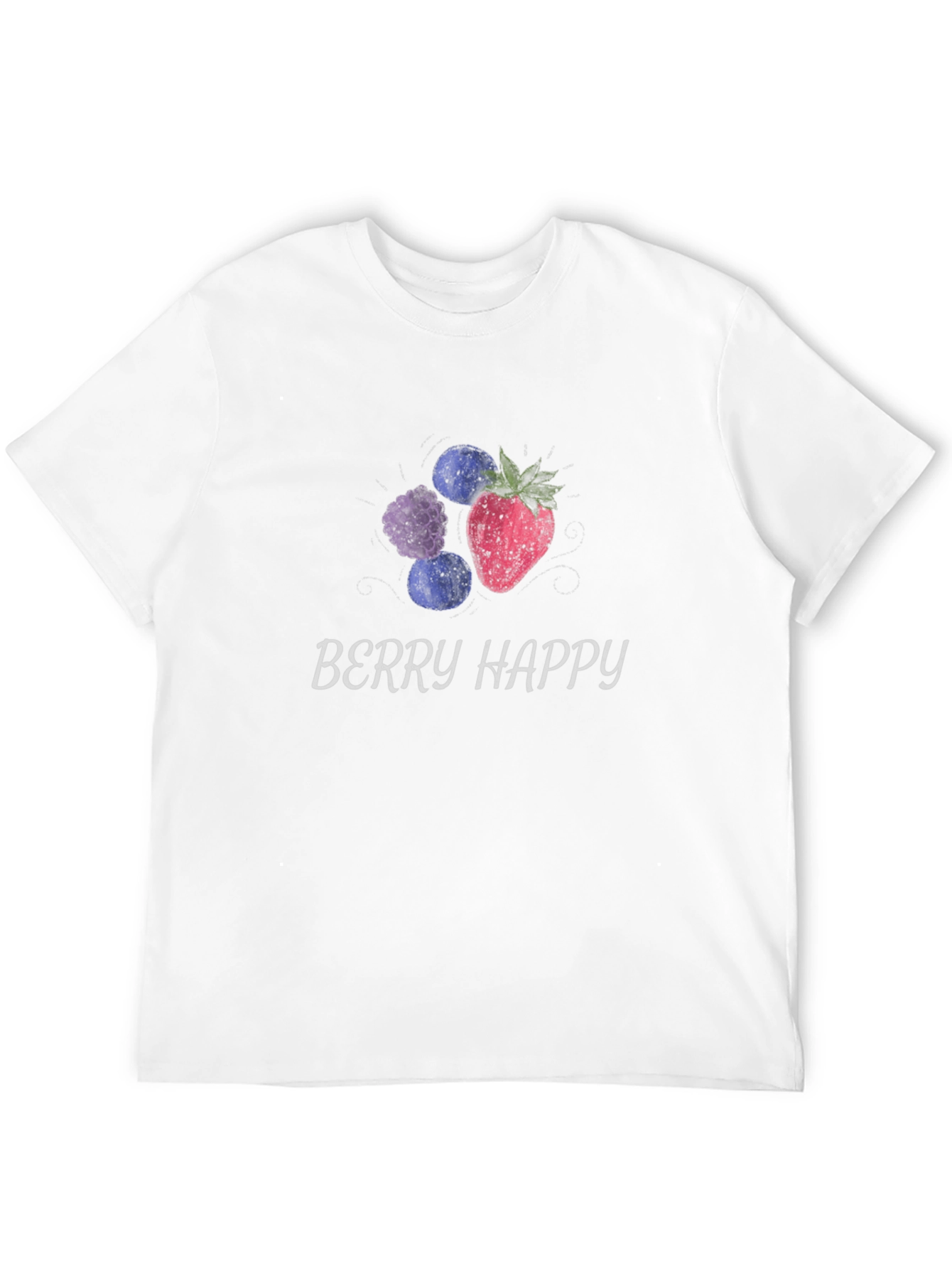 Berry Happy Graphic Tee - Unisex Soft Cotton Shirt