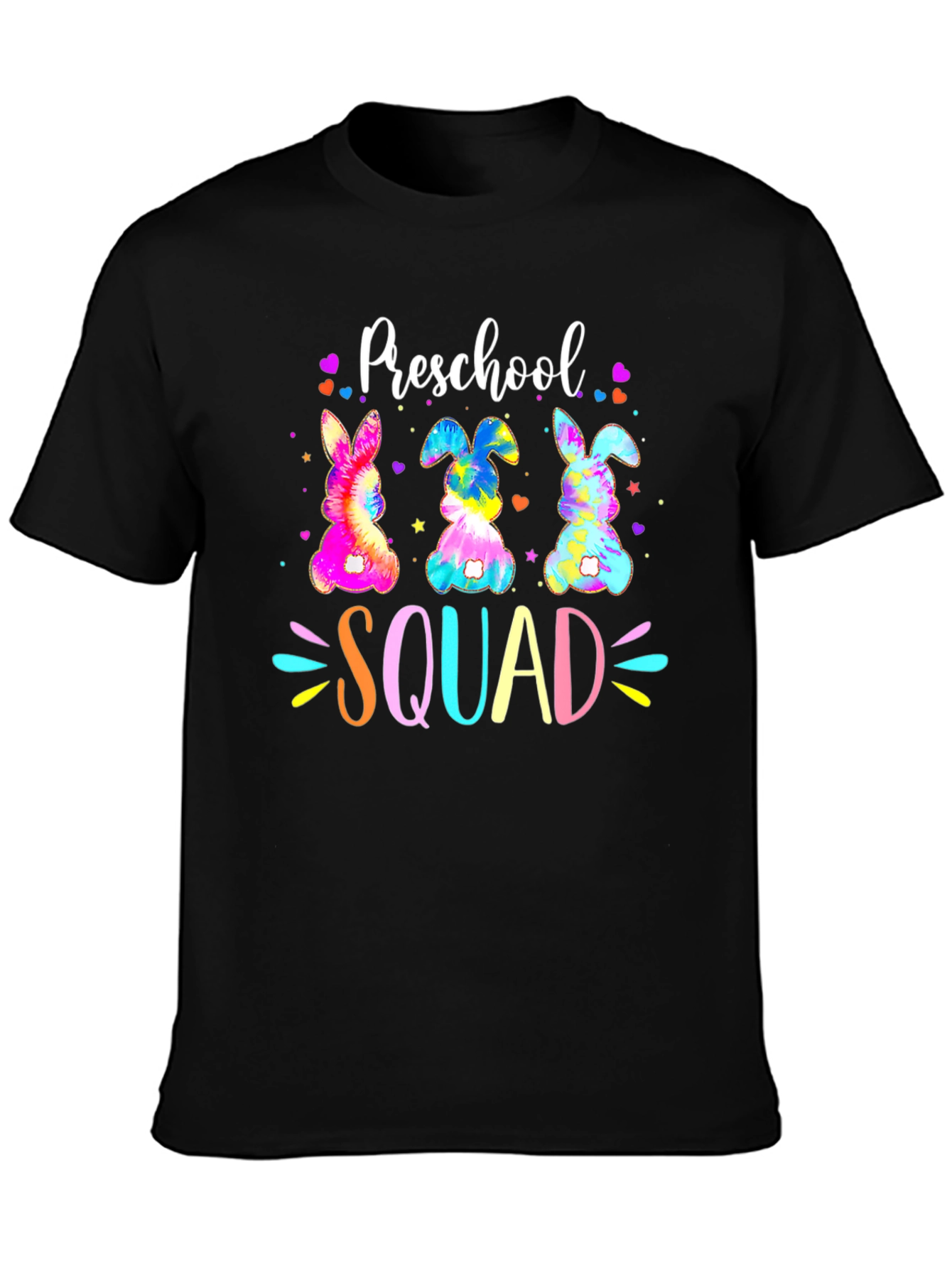 Preschool Squad Easter Bunny Tie-Dye T-Shirt