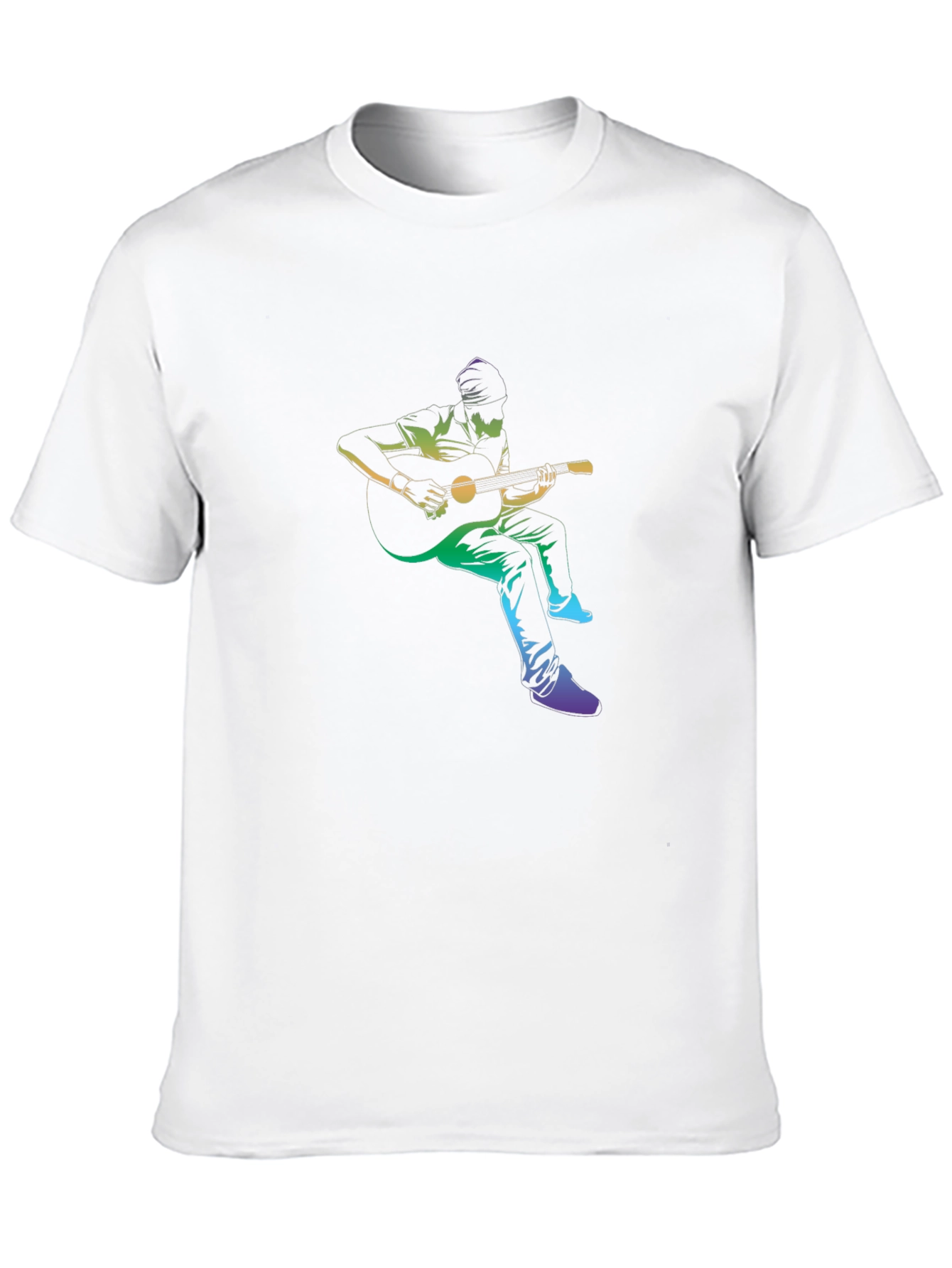 Guitar Player Graphic Black T-Shirt