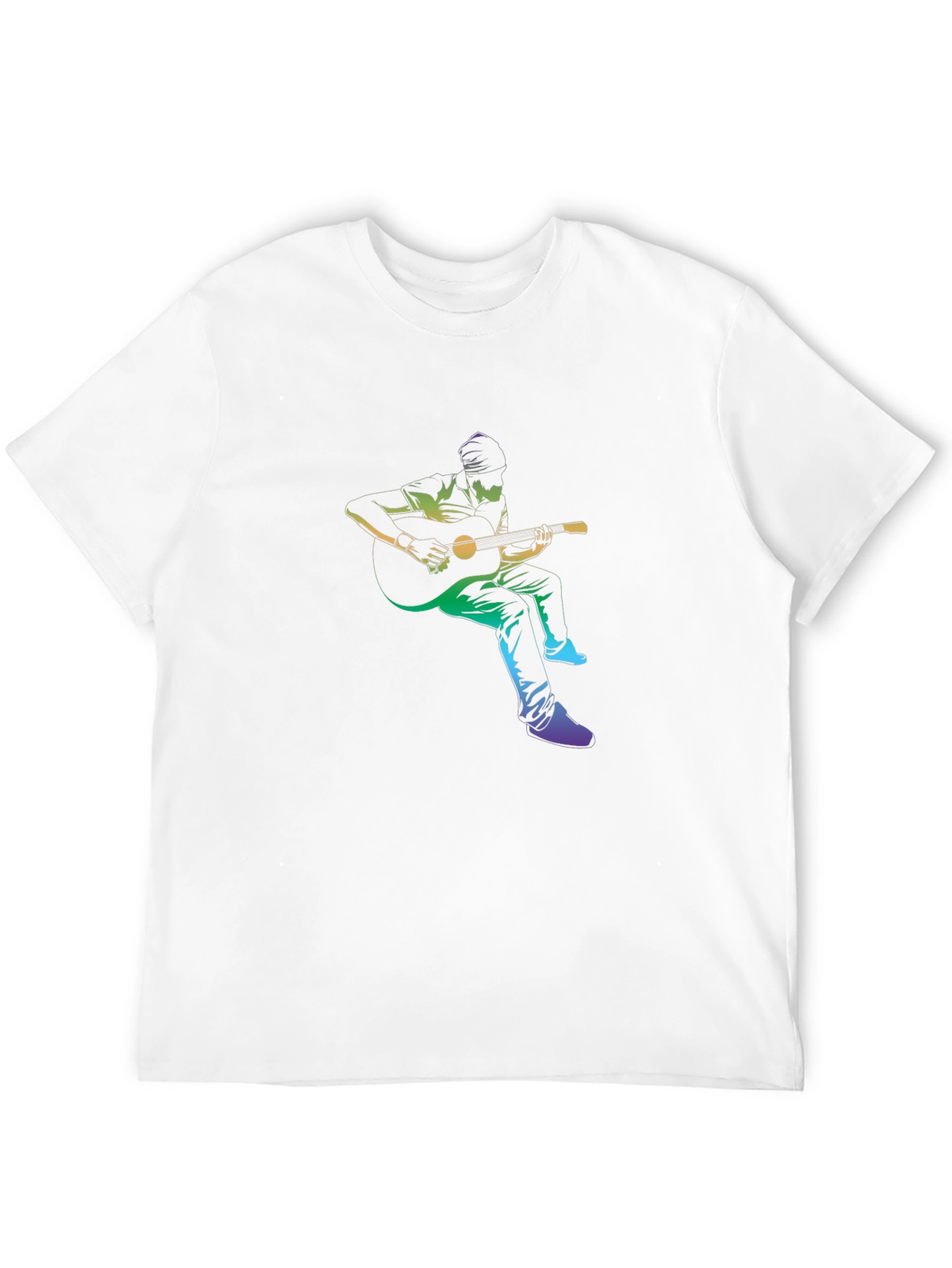 Guitar Player Graphic Black T-Shirt