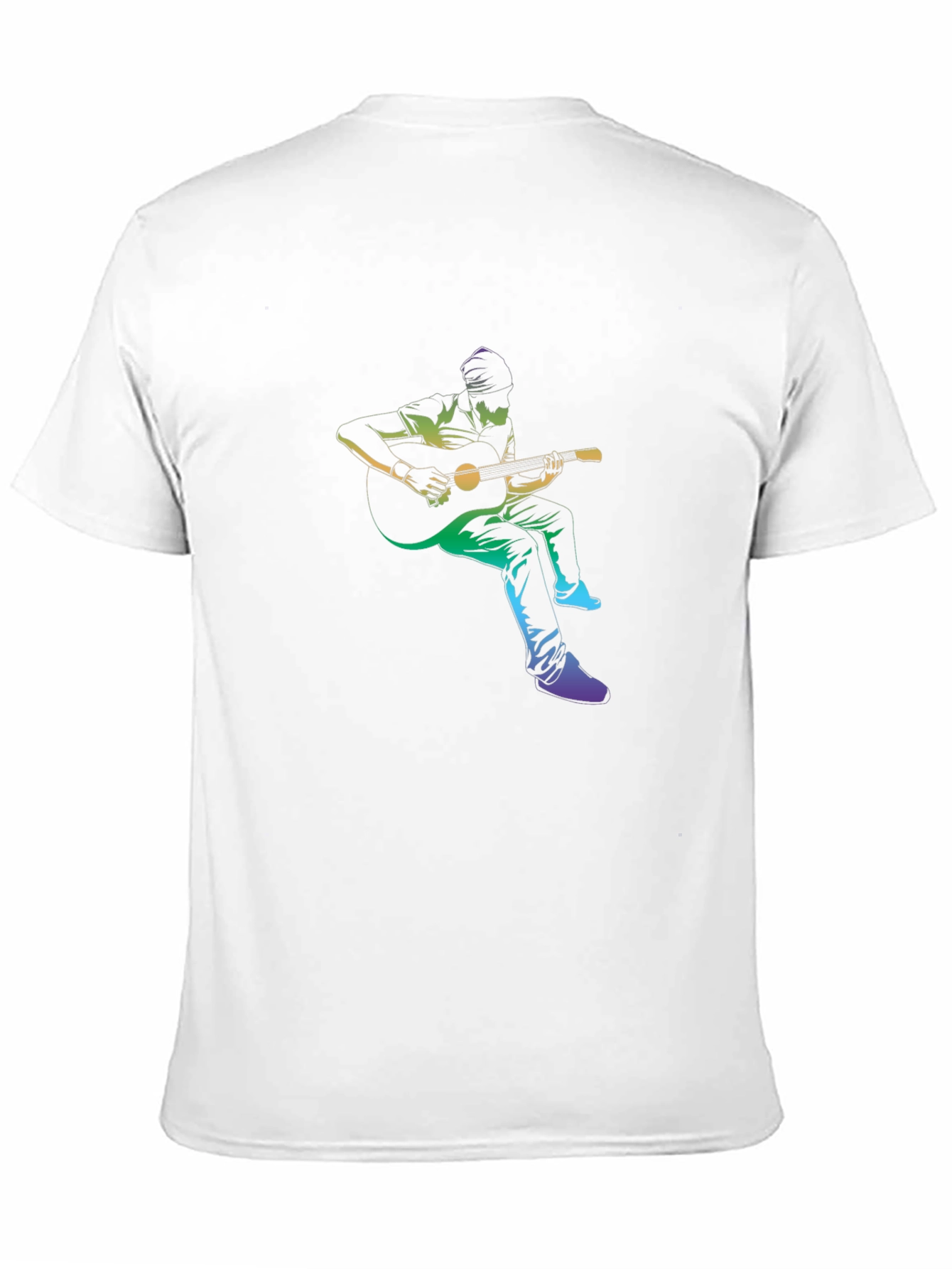 Guitar Player Graphic Black T-Shirt