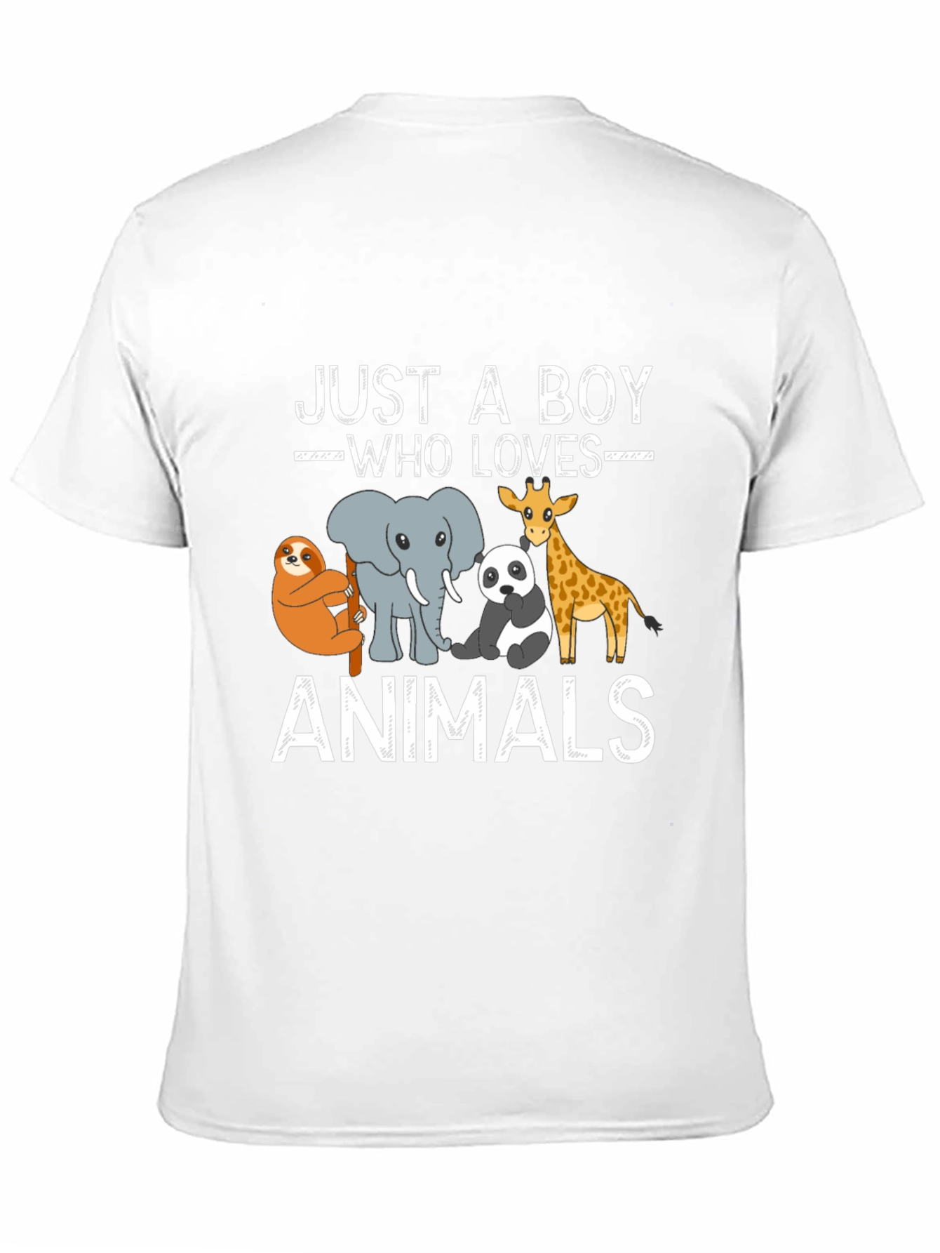 Just A Boy Who Loves Animals Graphic Tee