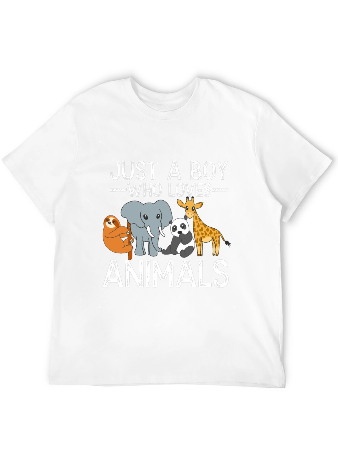 Just A Boy Who Loves Animals Graphic Tee