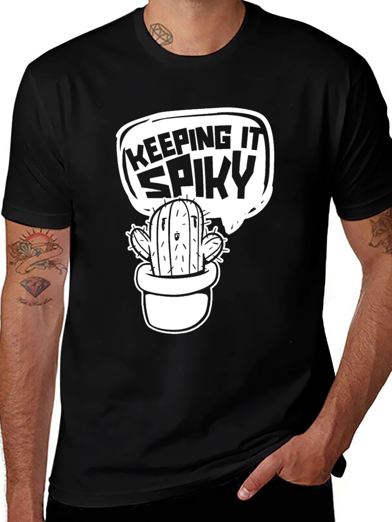 Keeping It Spiky T-Shirt - Cactus Graphic Tee