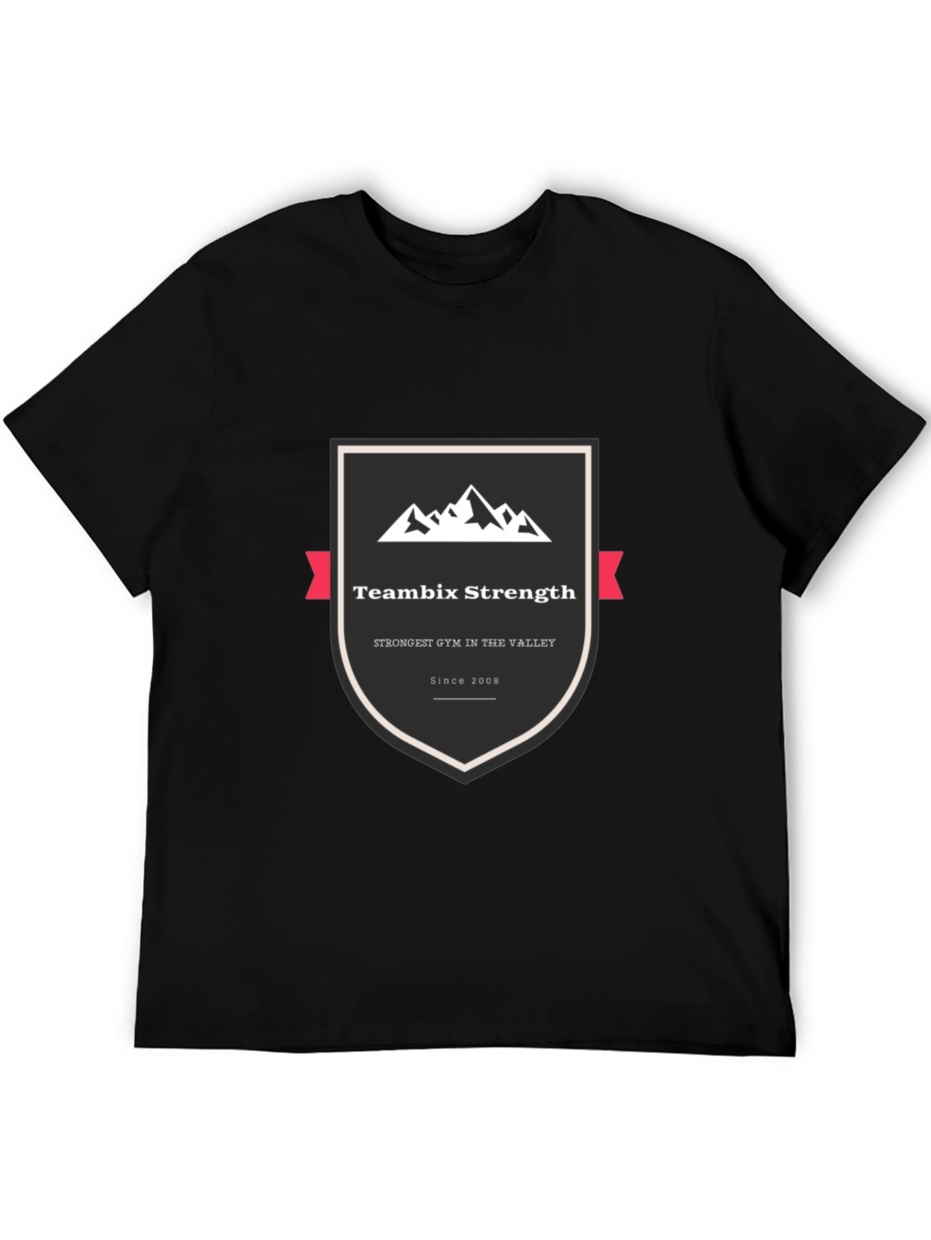 TeamBix Strength Black T-Shirt - Gym & Fitness Apparel