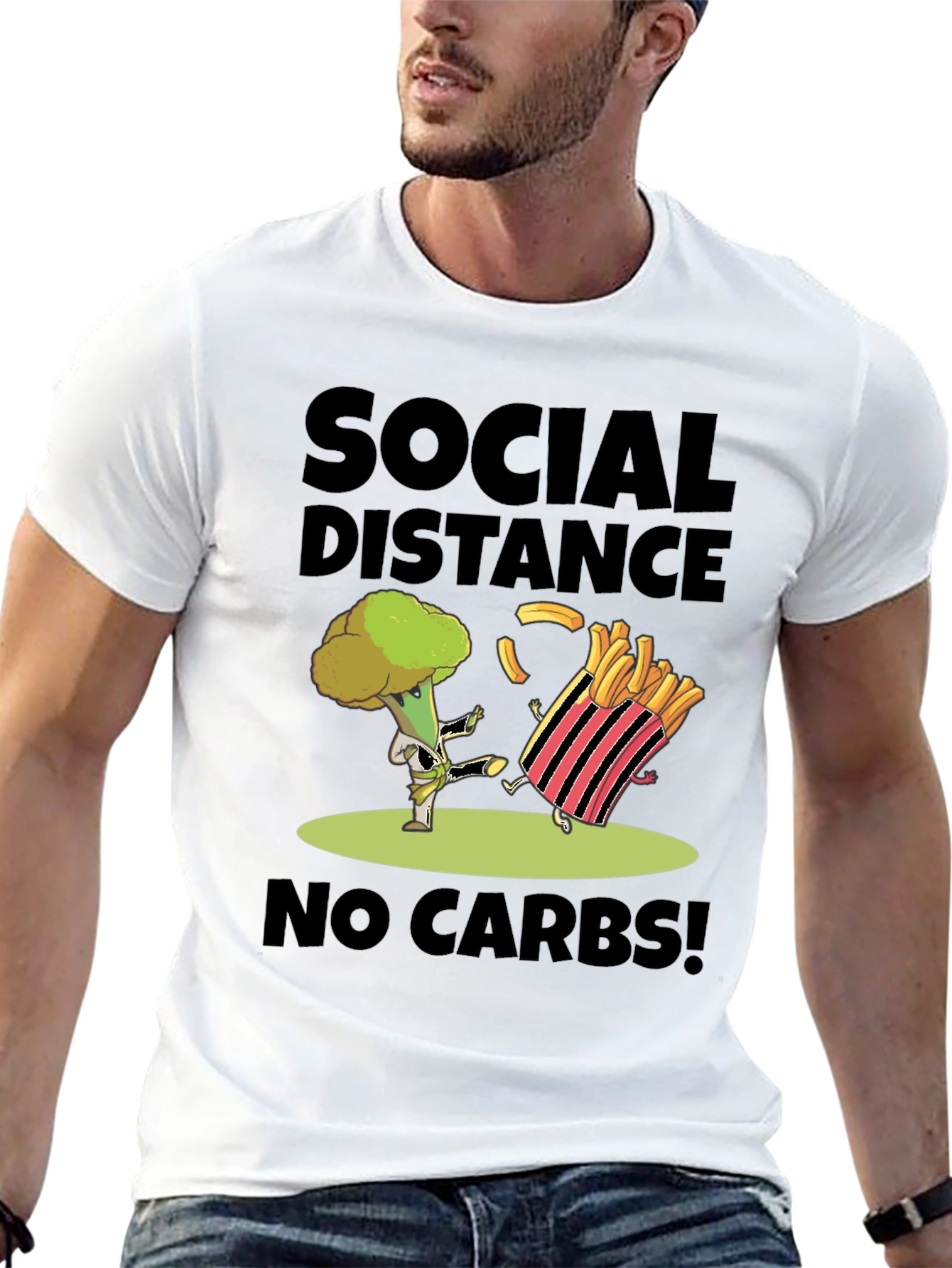 Social Distance No Carbs T-Shirt