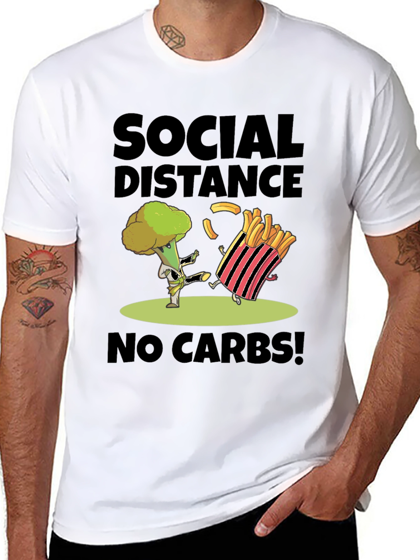 Social Distance No Carbs T-Shirt