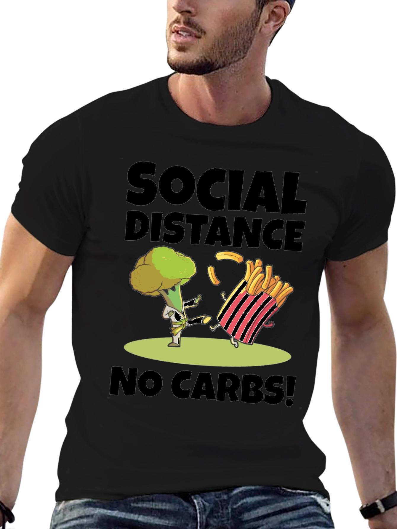 Social Distance No Carbs T-Shirt
