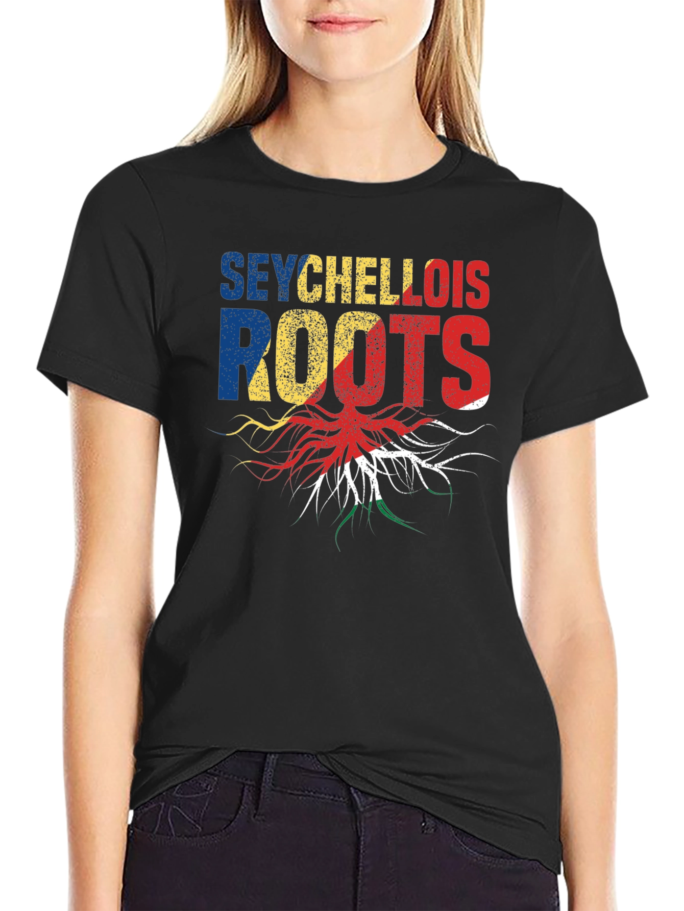 Seychellois Roots Black T-Shirt