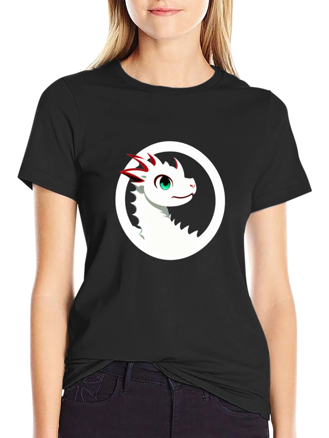 Dragon Graphic Black T-Shirt - Casual Style