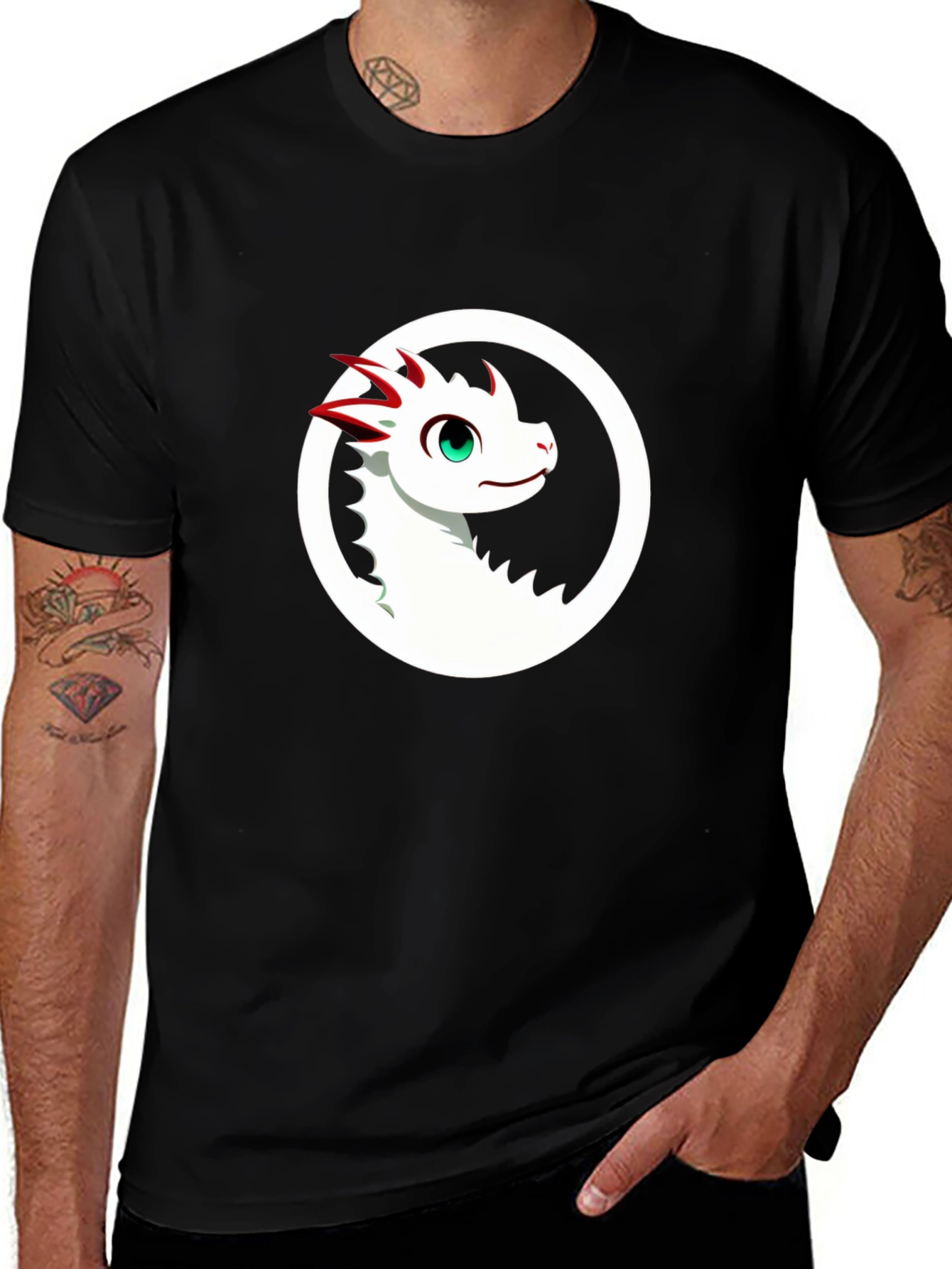 Dragon Graphic Black T-Shirt - Casual Style