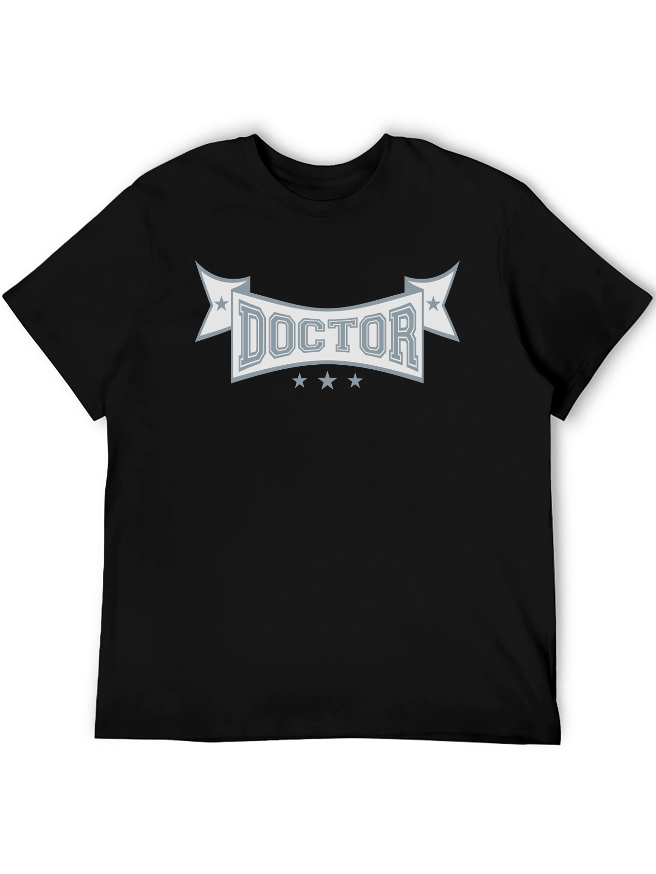 Doctor Graphic Tee - Black Cotton Blend