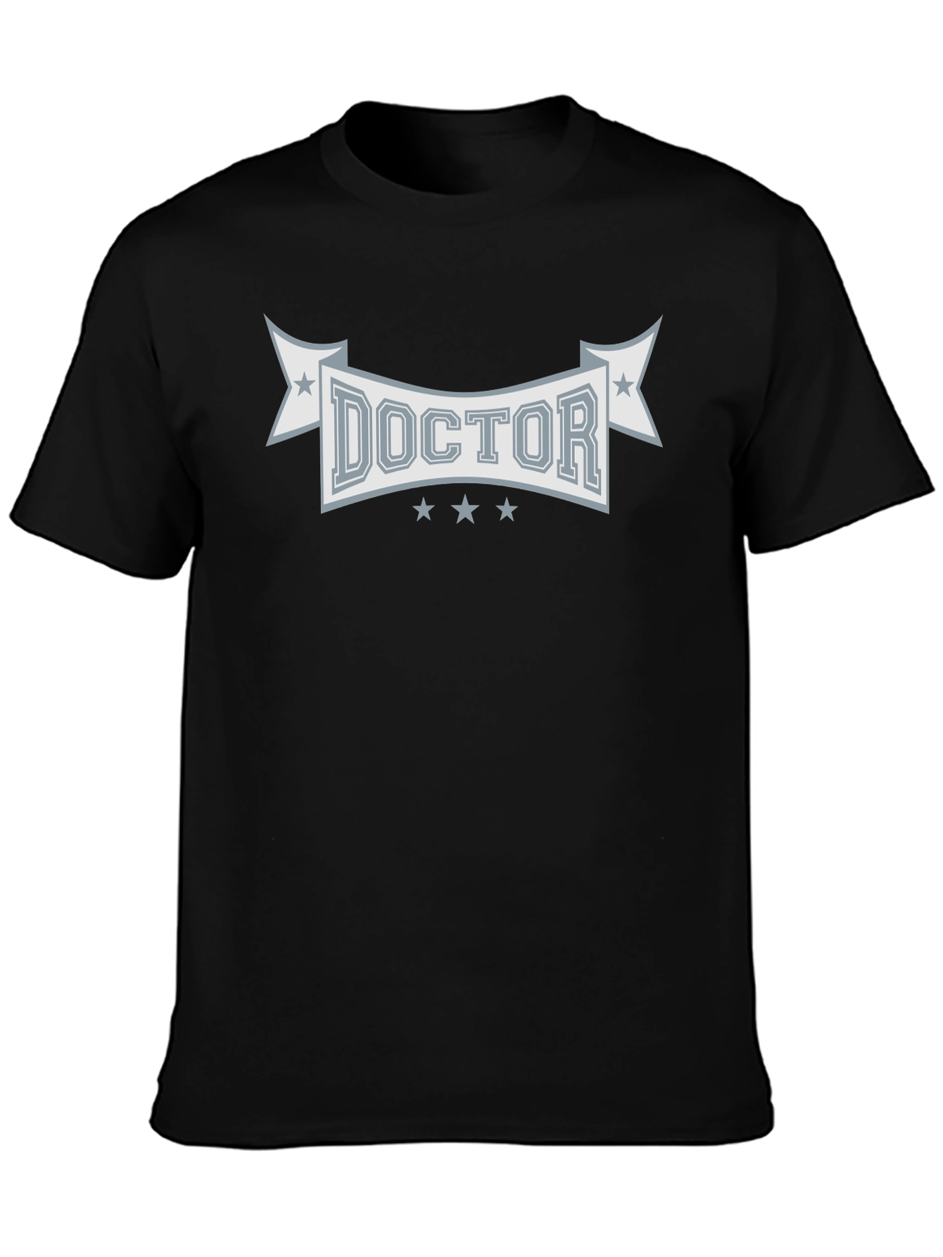 Doctor Graphic Tee - Black Cotton Blend