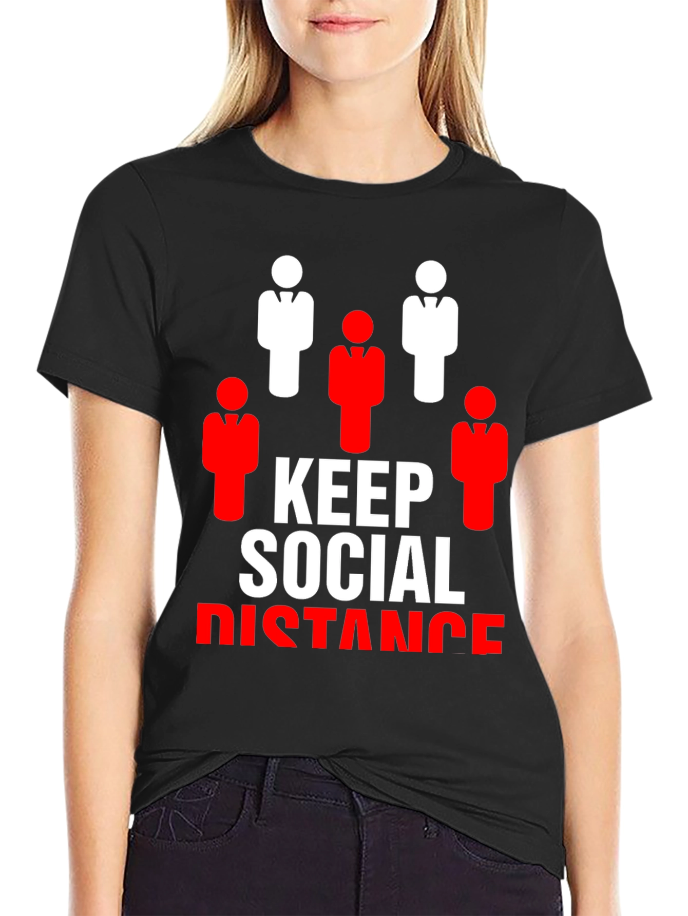 Keep Social Distance Graphic T-Shirt