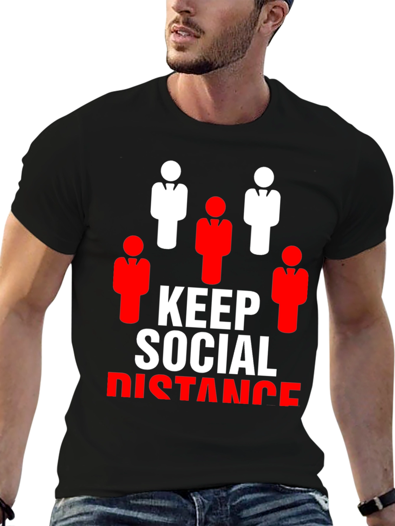 Keep Social Distance Graphic T-Shirt